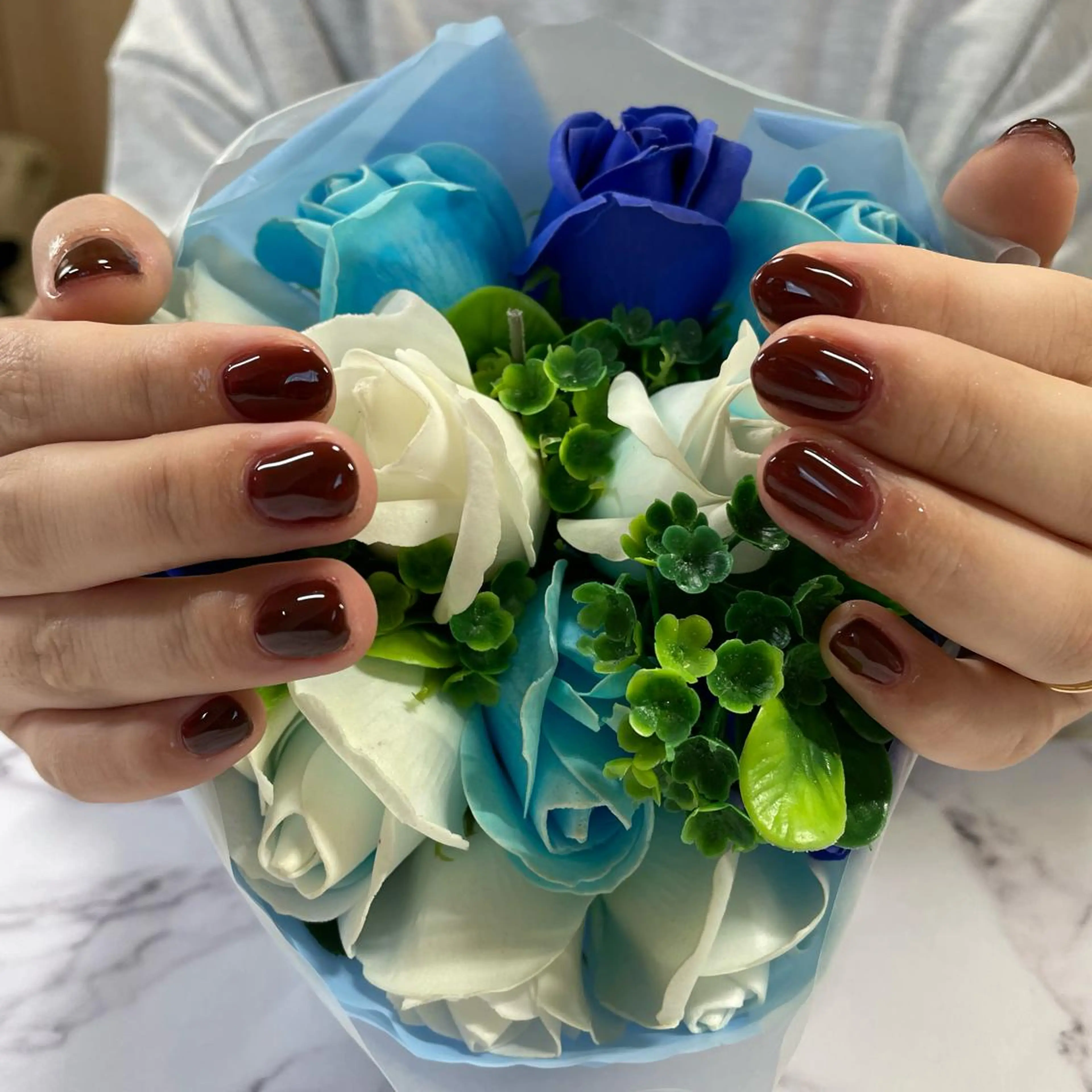 ネイル ワンカラーネイル 奥園 良恵のネイルデザイン