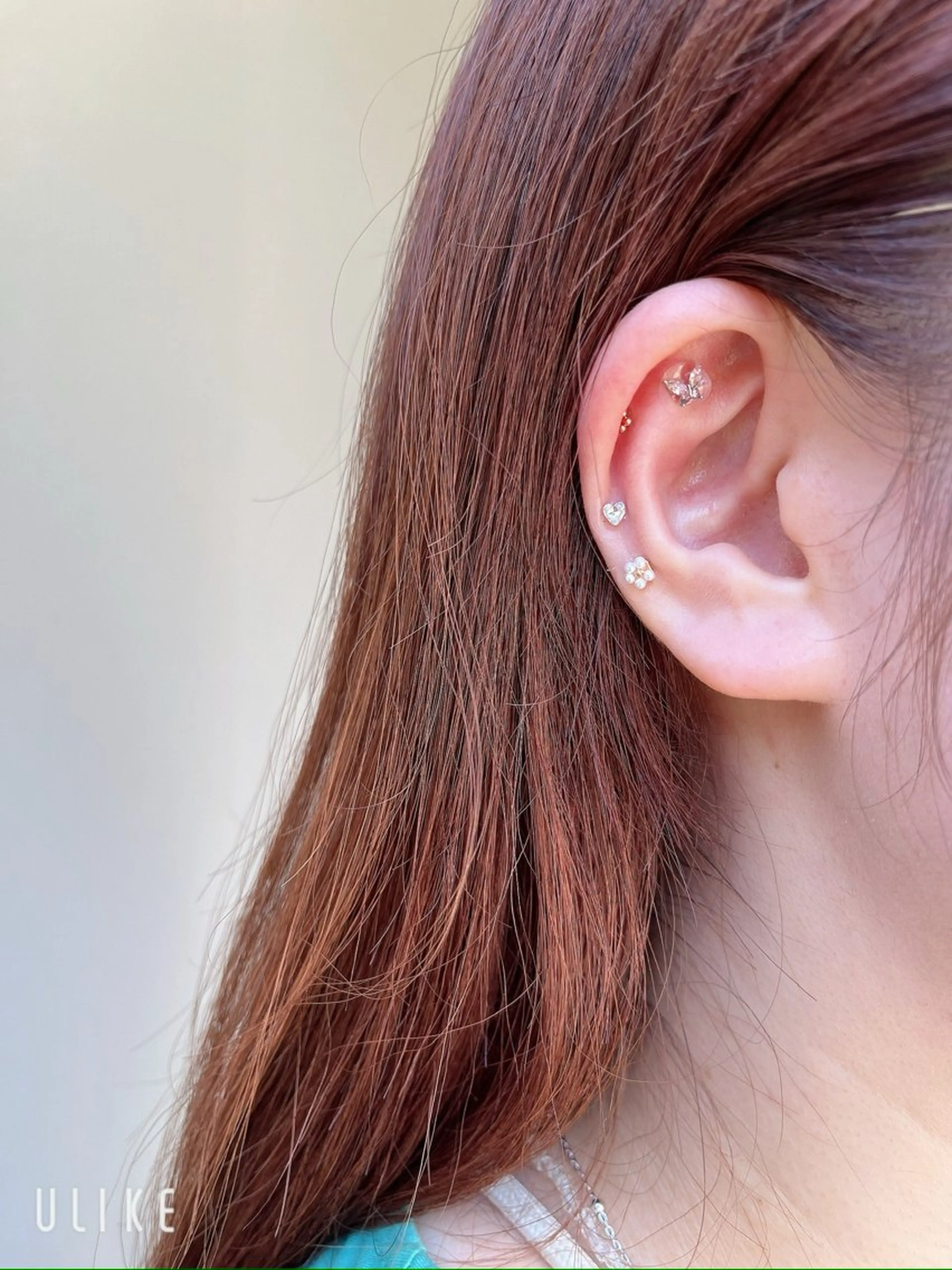 耳ツボジュエリー１２粒(片耳６粒ずつ)の写真