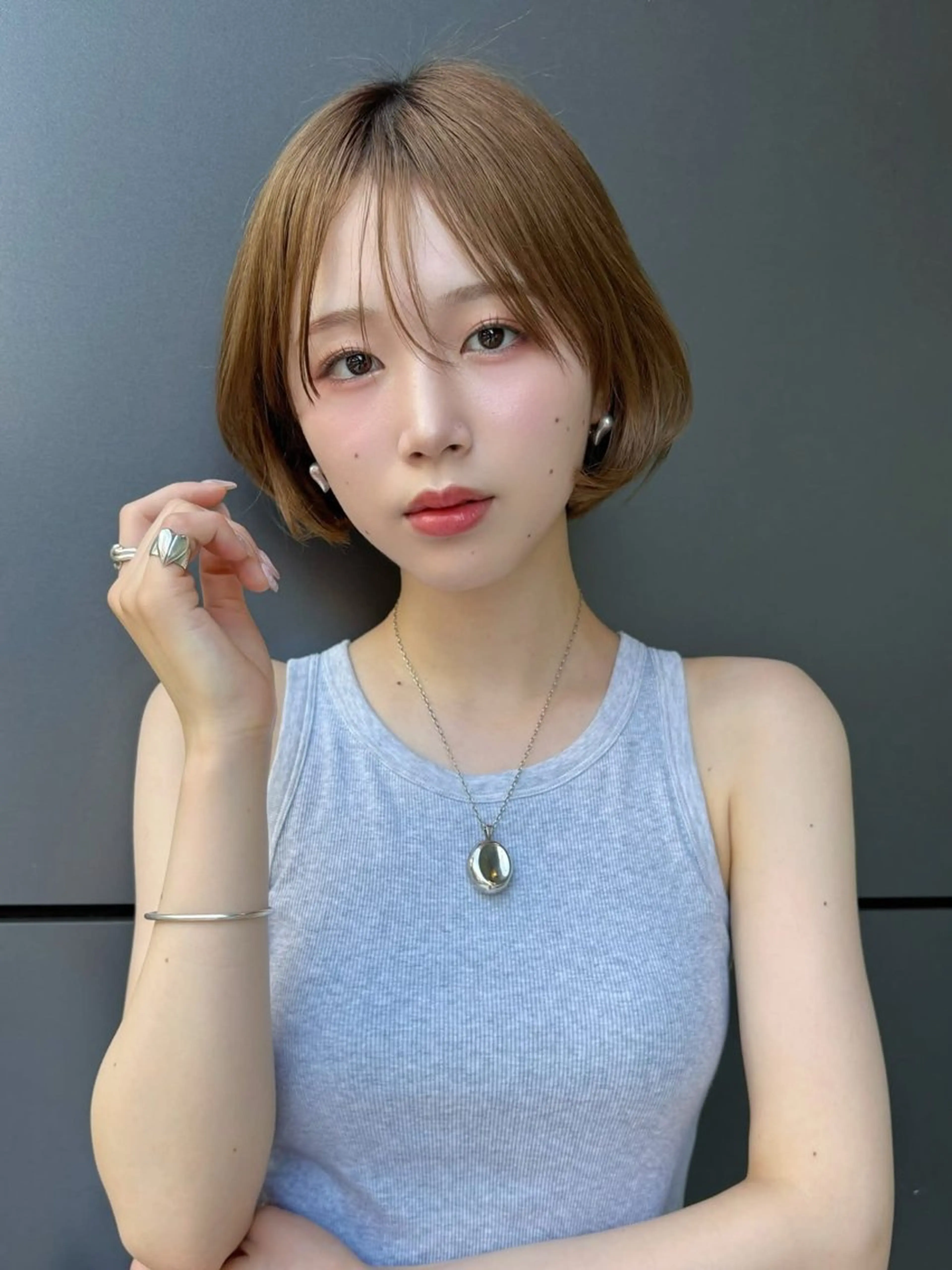 🈹ボブ限定　【黒髪からイメチェン！✨】　1ブリーチで叶える透明感カラー🫧　月・金曜日 17:00~の写真