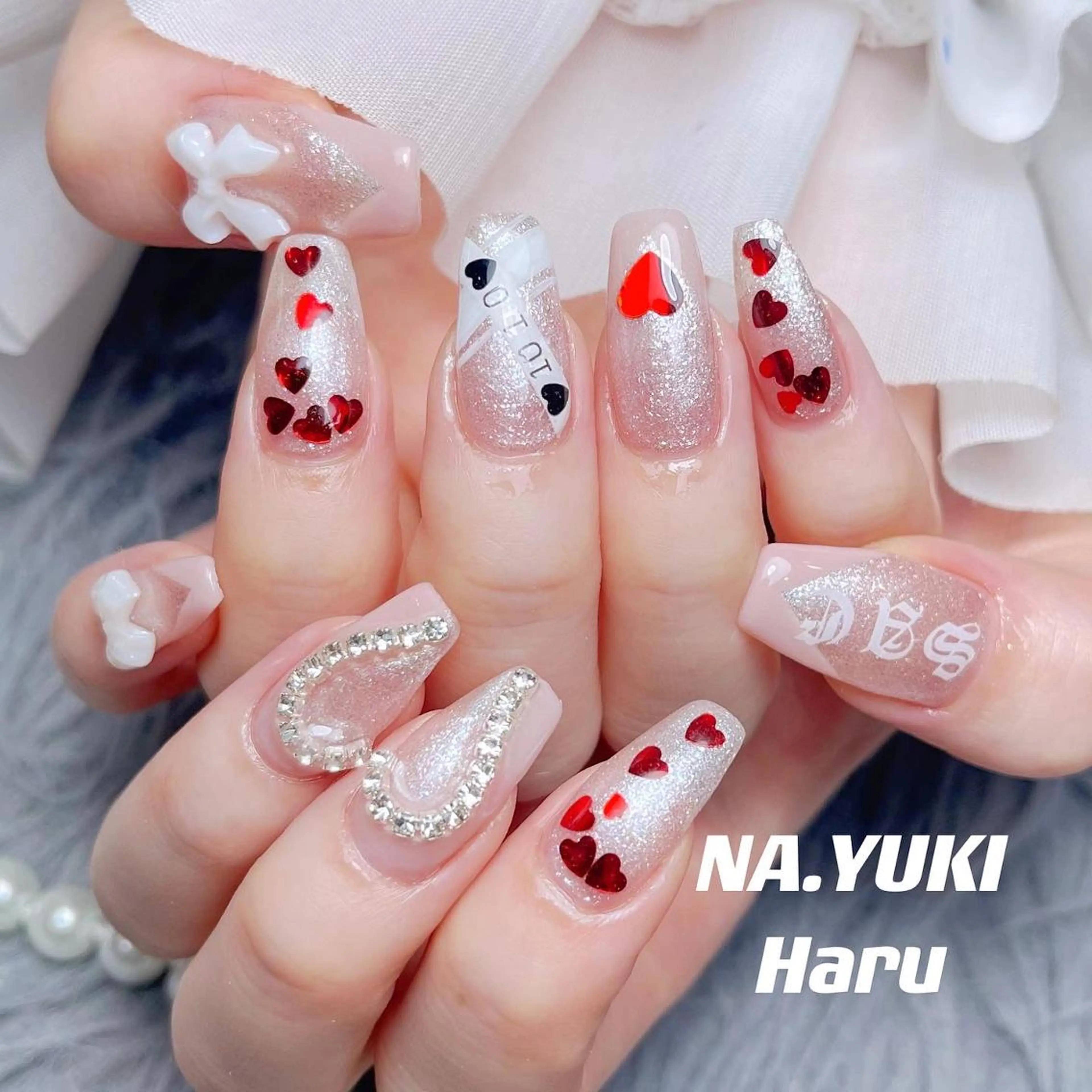 ネイル ロング ハンドネイル ハンドケア ナユキNA.YUKI 池袋店のネイルデザイン