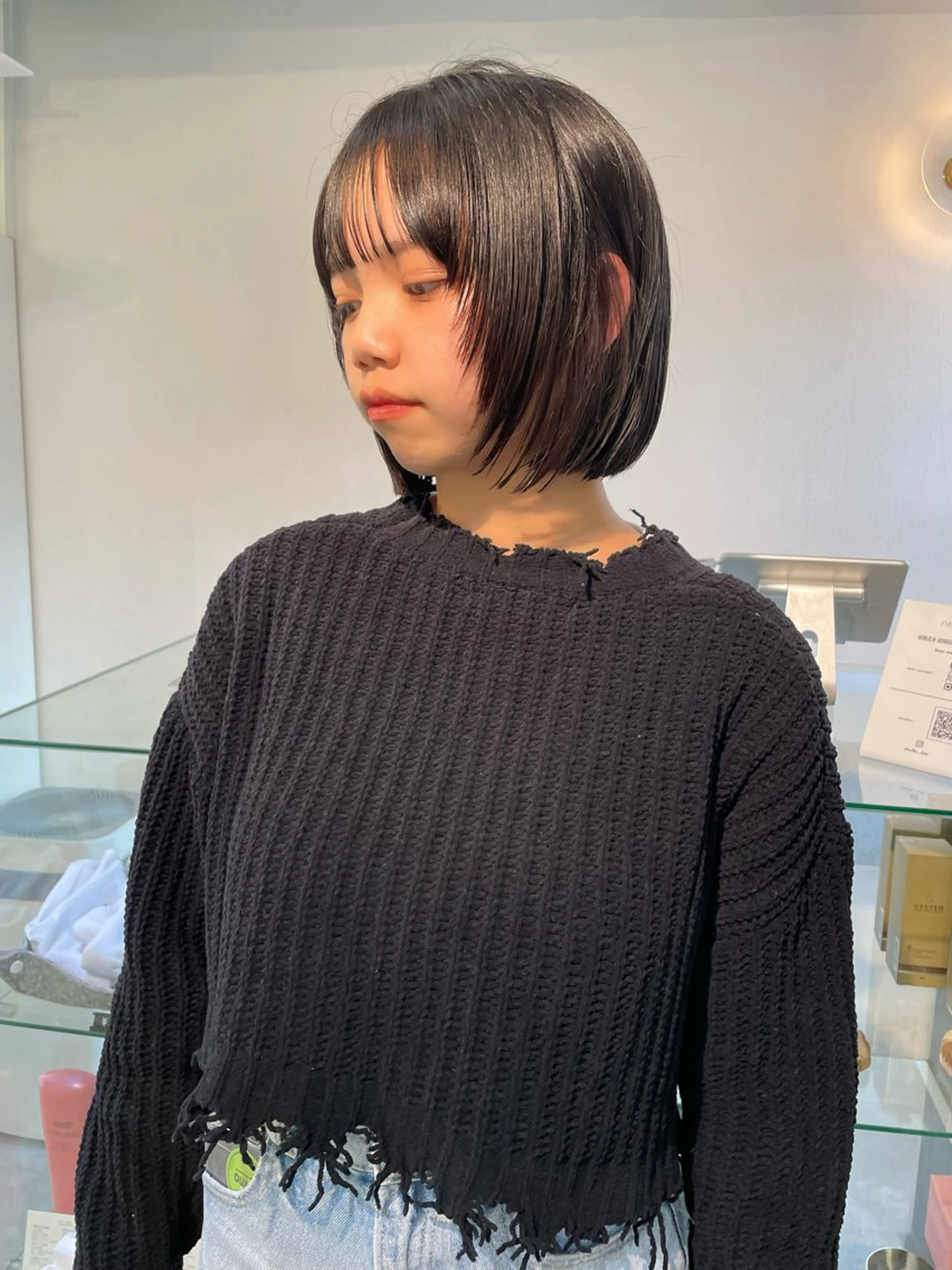 ミディアム カット sakura🌸 レイヤー/韓国ヘアのヘアスタイル