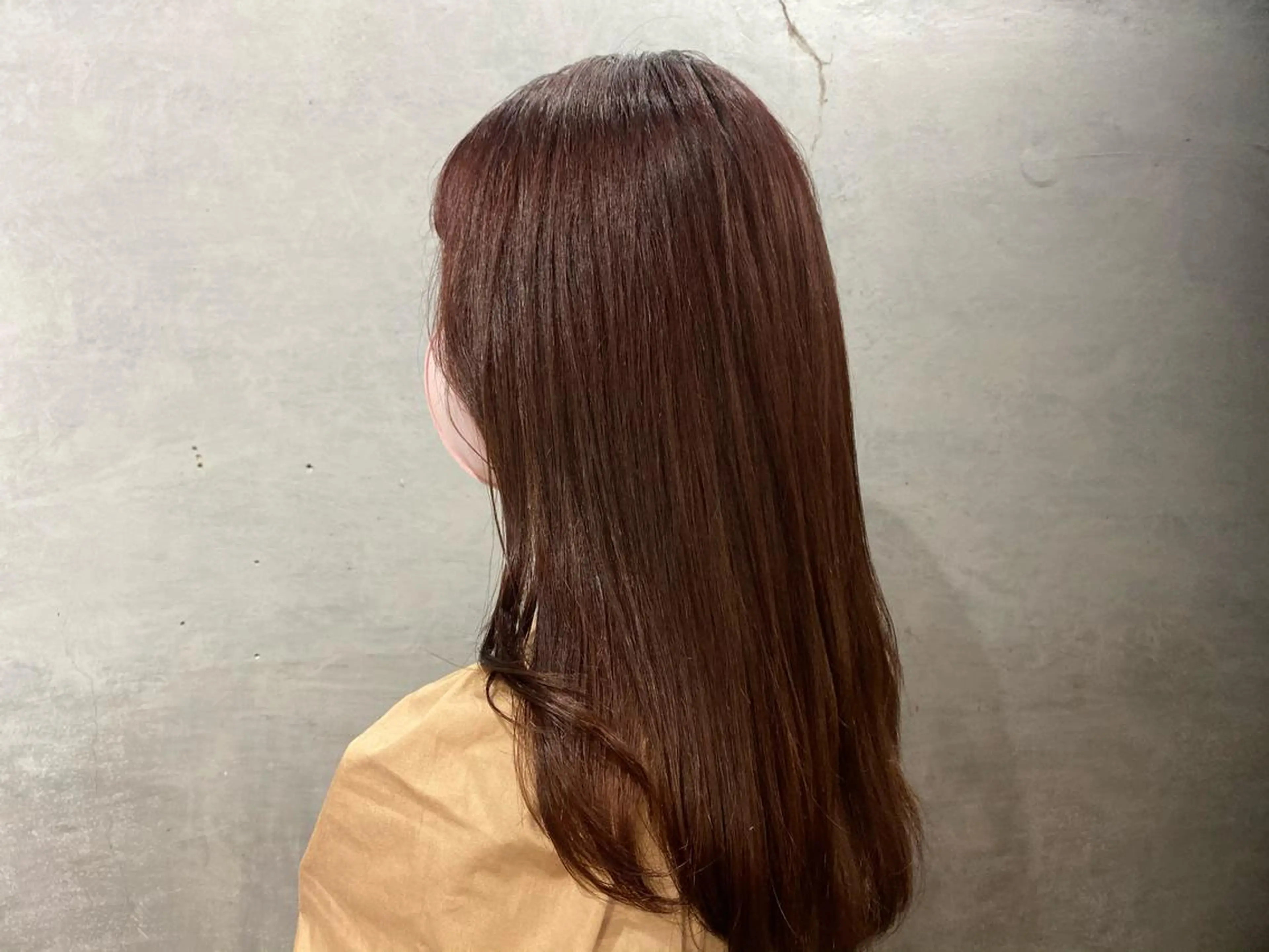 ロング カラー ブラウンカラー カシス 半個室女性salon 🩰Natsumiのヘアスタイル