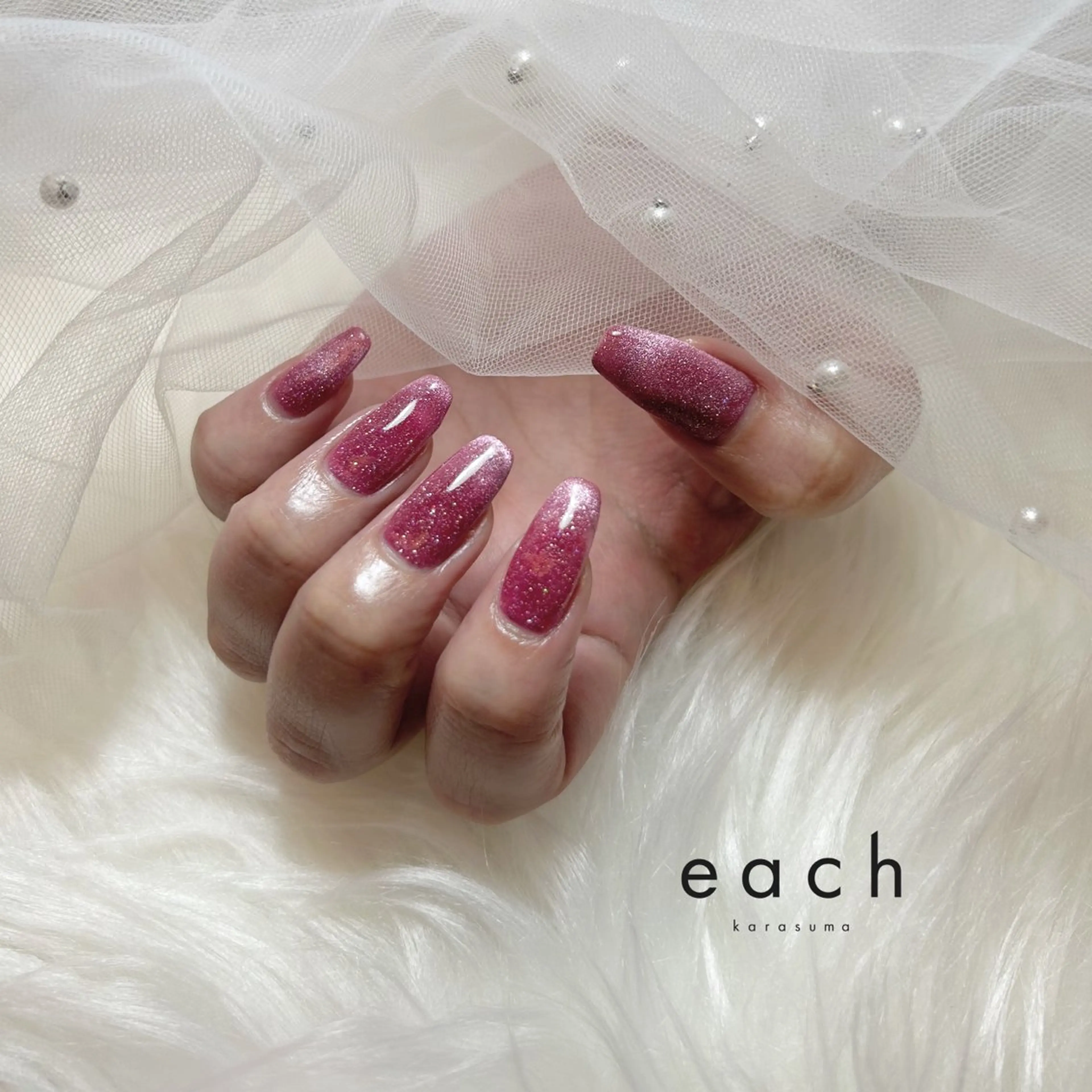 ネイル マグネットネイル ハンドネイル Lueà Nail Salon所属・𝐋𝐮𝐞𝐚 kanako🕊のネイルデザイン