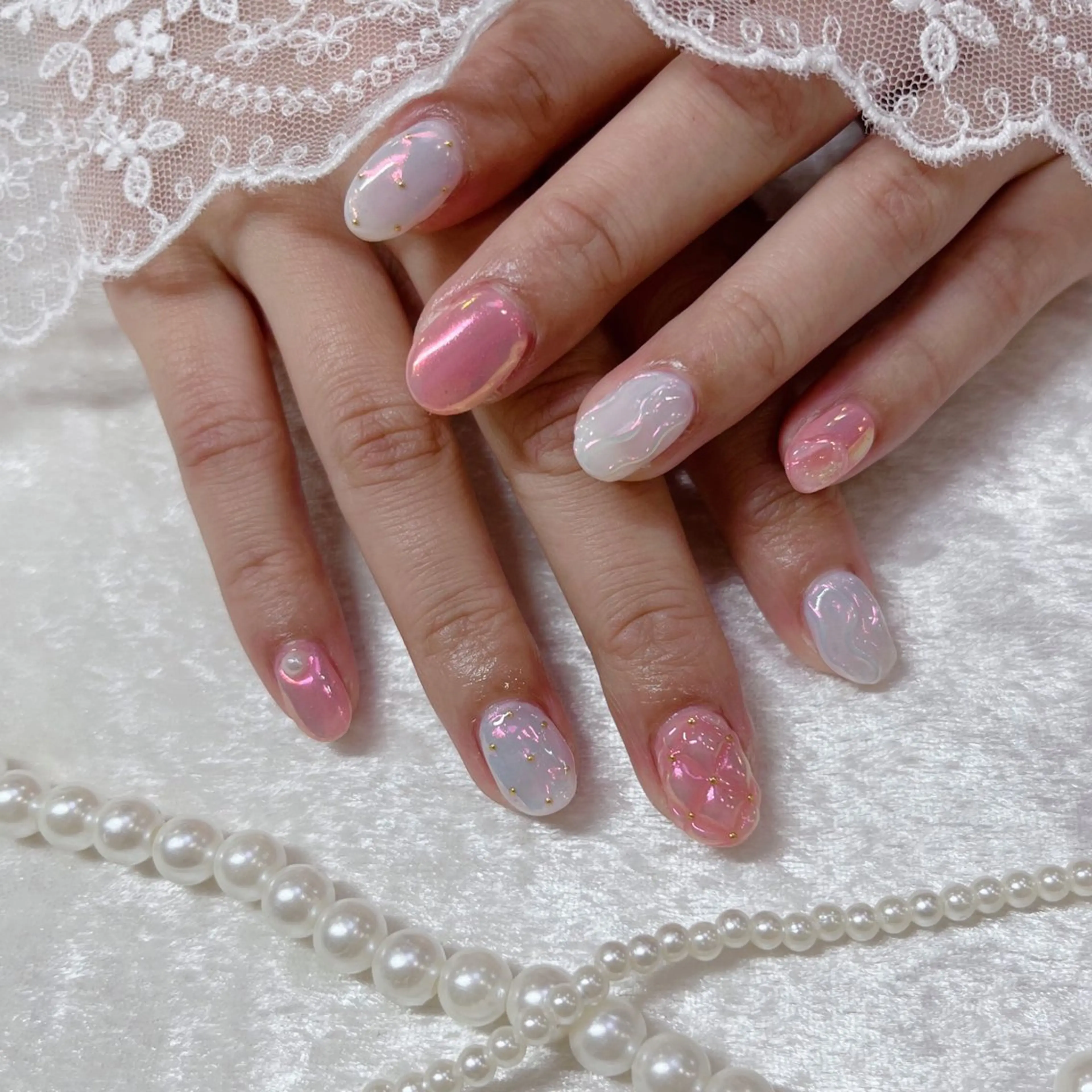 ネイル ハンドネイル Maya 🧊🫧‪のネイルデザイン