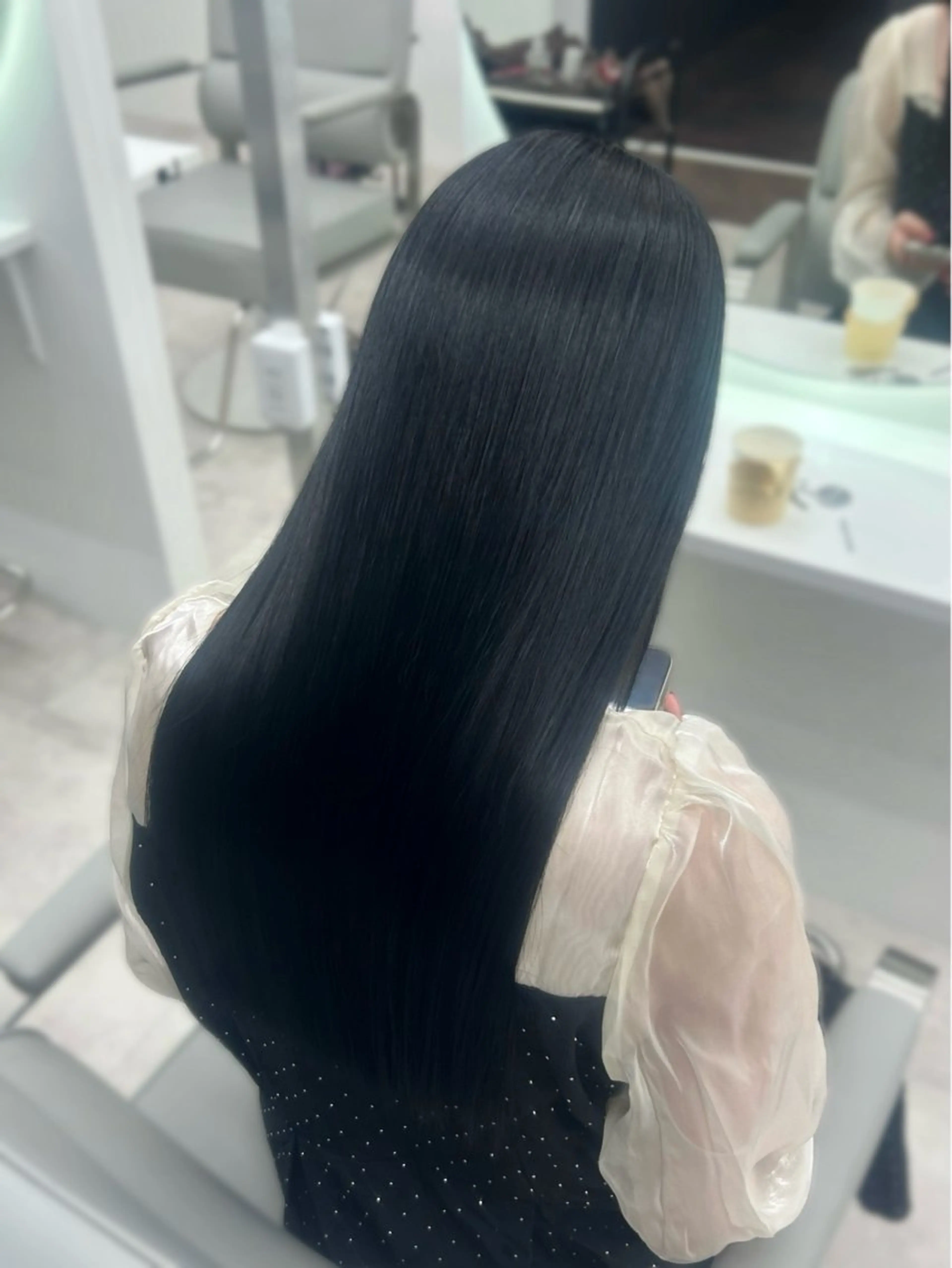 ロング カラー ヘアカラー トリートメント 武田 唯来のヘアスタイル