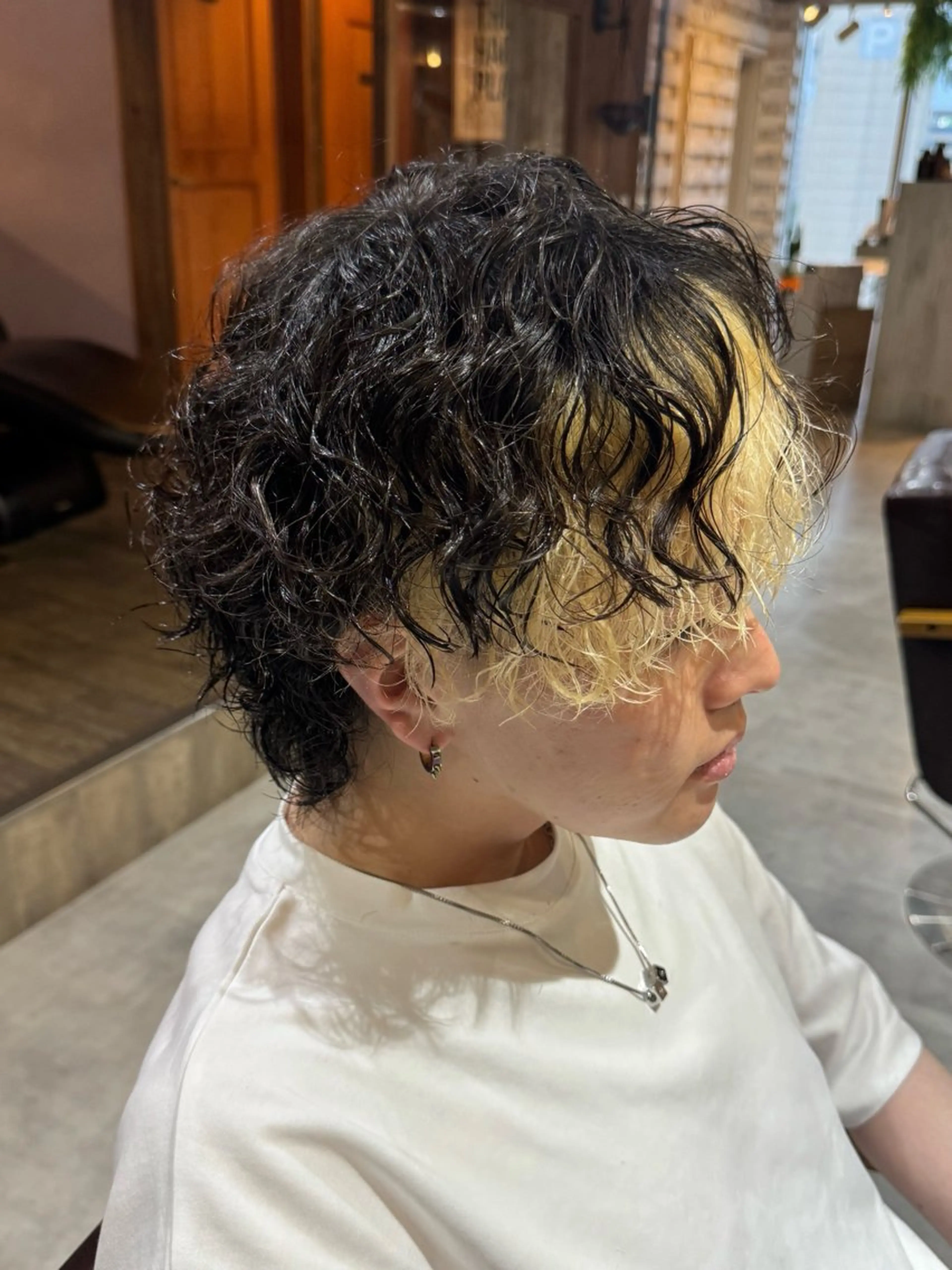 ミディアム ミディアムパーマ 山本 玲桜のヘアスタイル