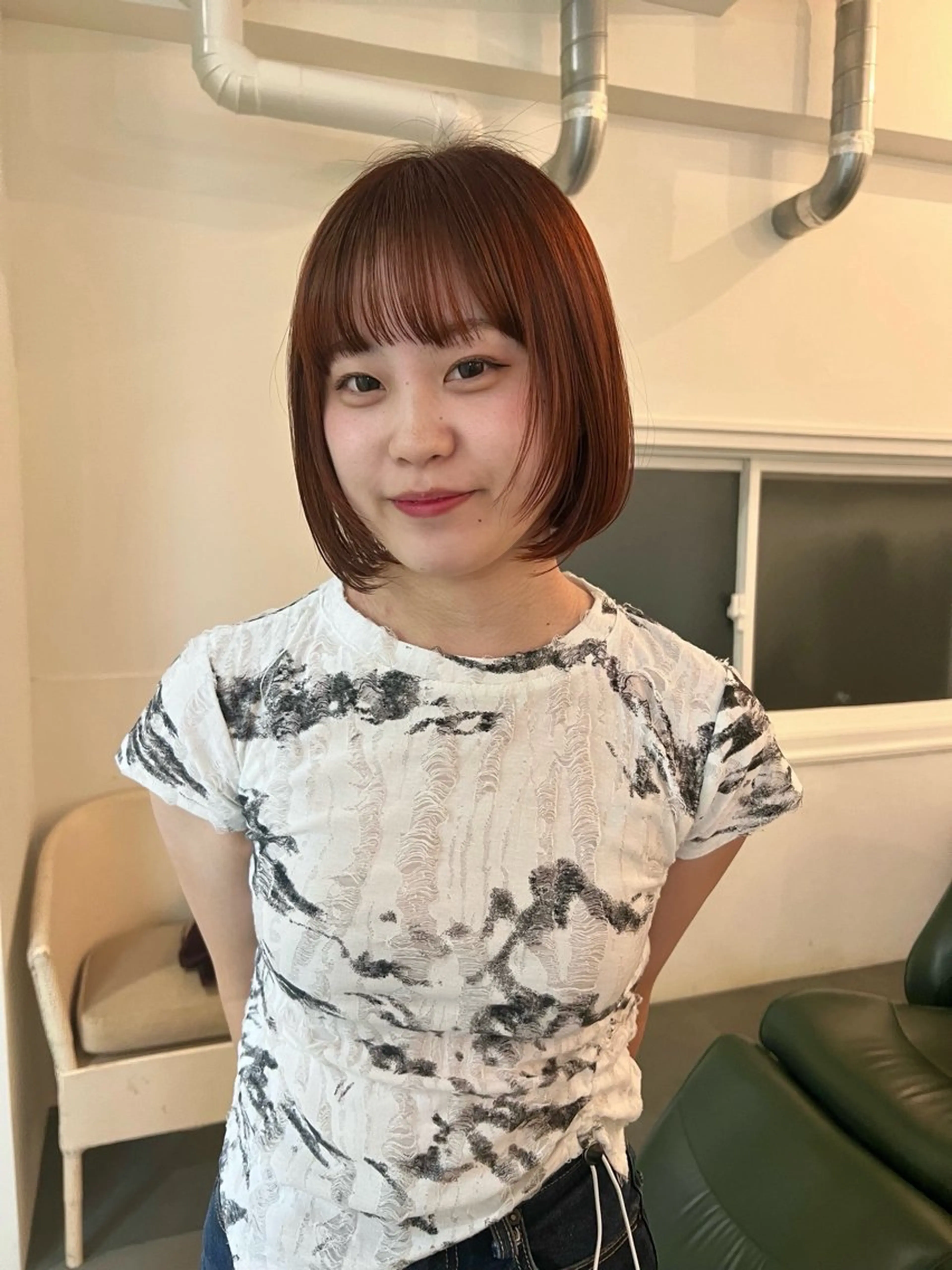 ショート カラー ヘアカラー Terve. 赤松 メイのヘアスタイル