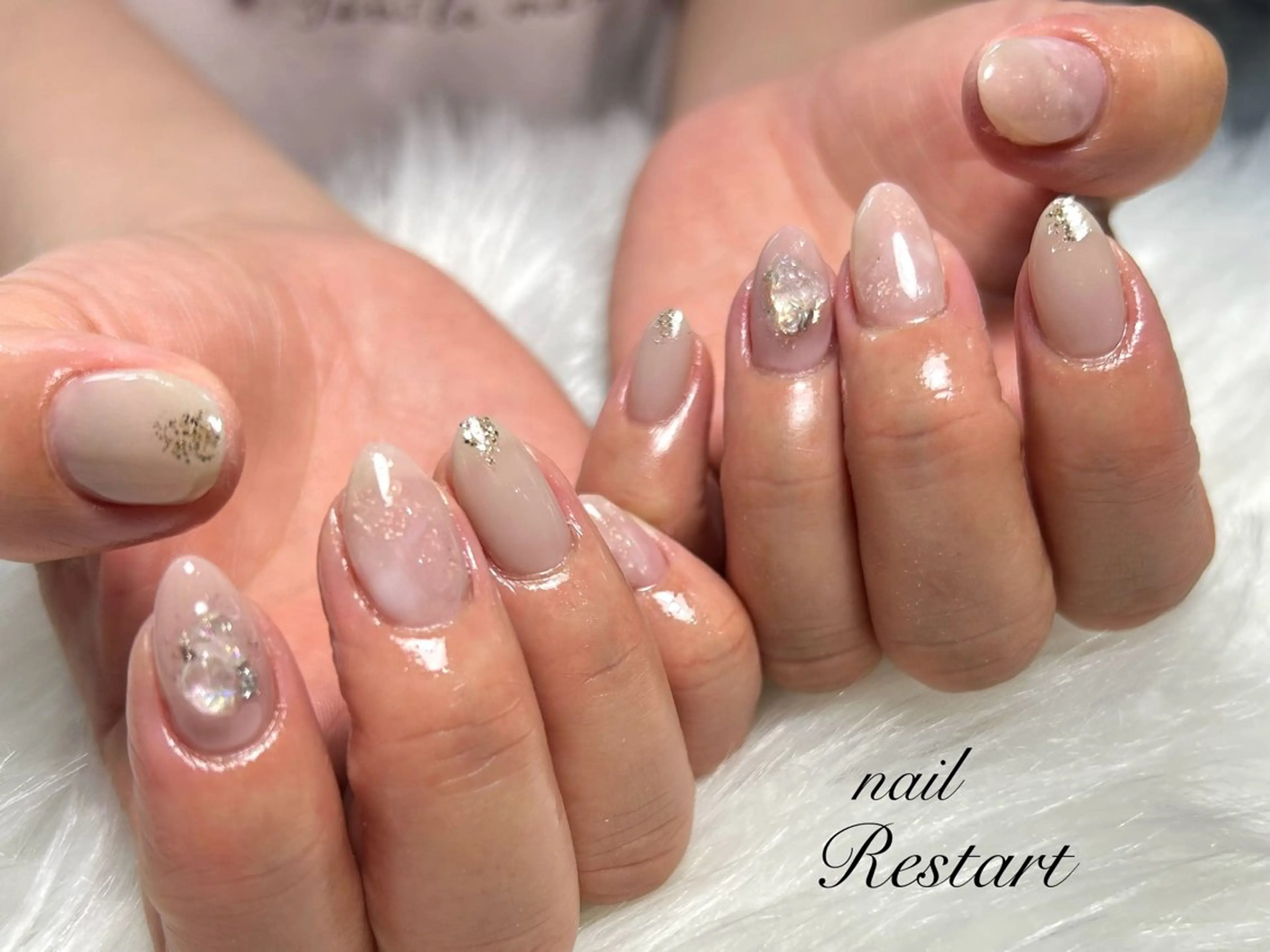 ショート ハンドネイル nail Restart所属・Restart YURIのネイルデザイン