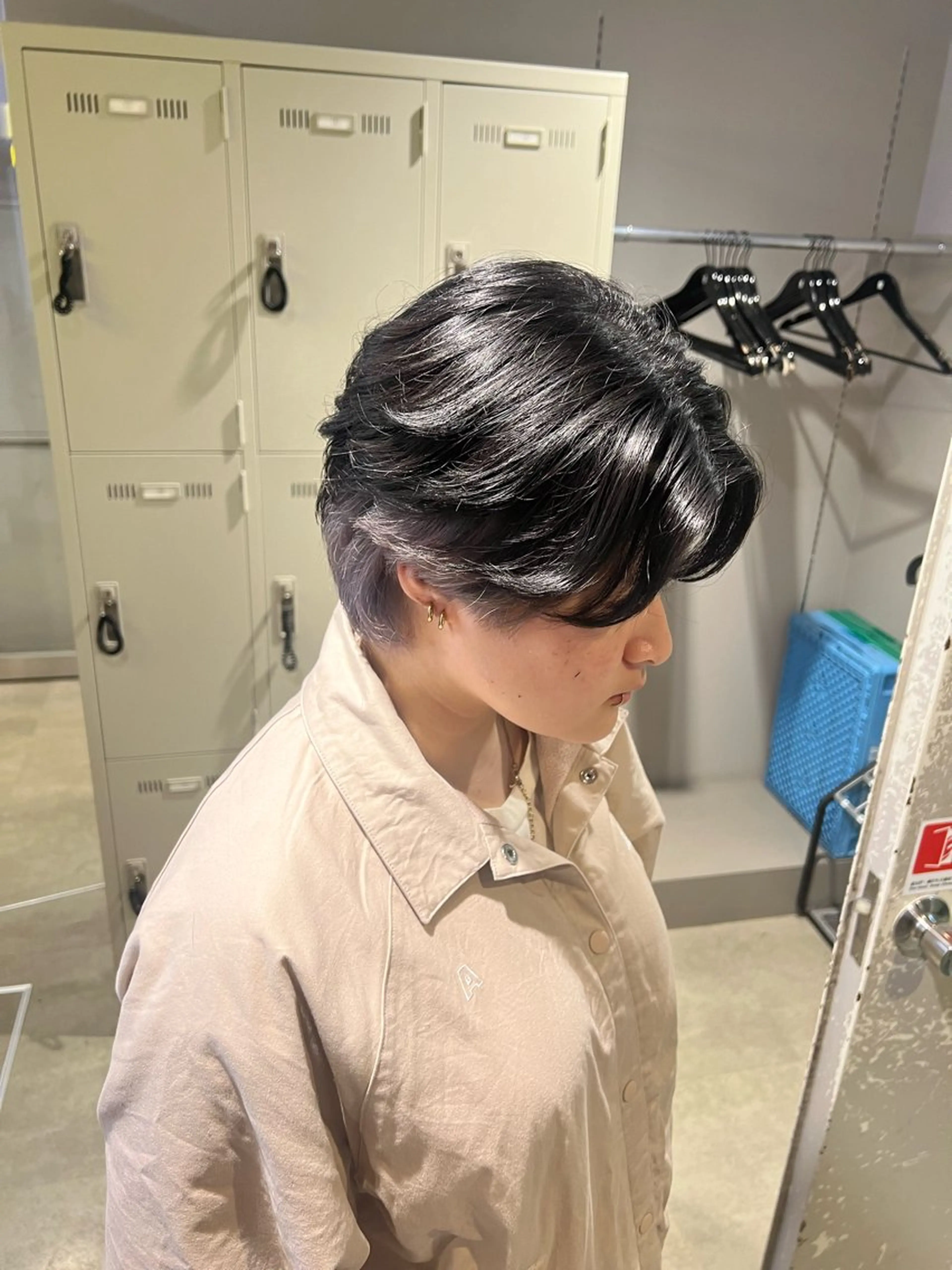 ミディアム カラー パーマ メンズ ヘアカラー 韓国レイヤーカット /REIのヘアスタイル