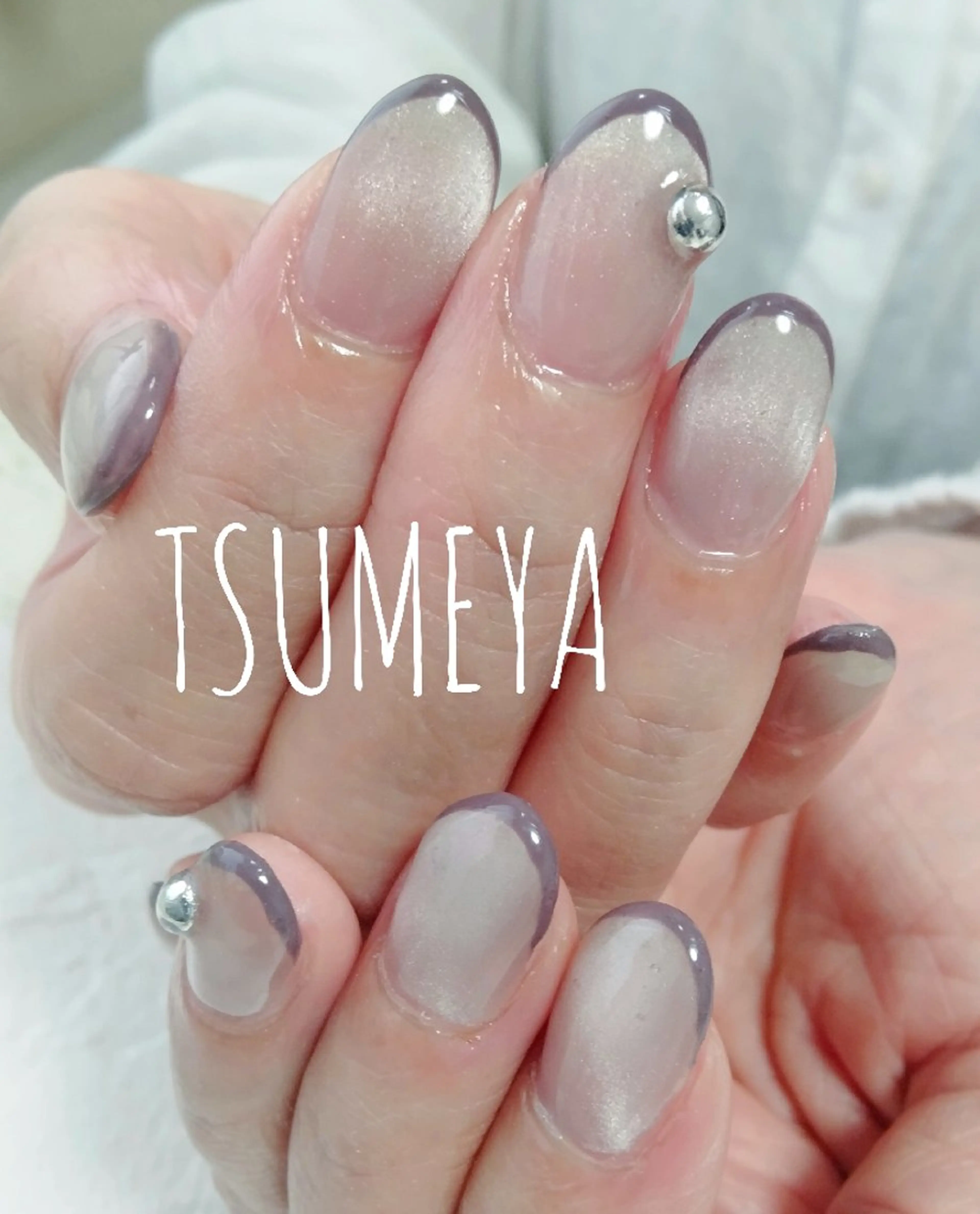 ネイル フレンチネイル マグネットネイル _TSUMEYA _のネイルデザイン