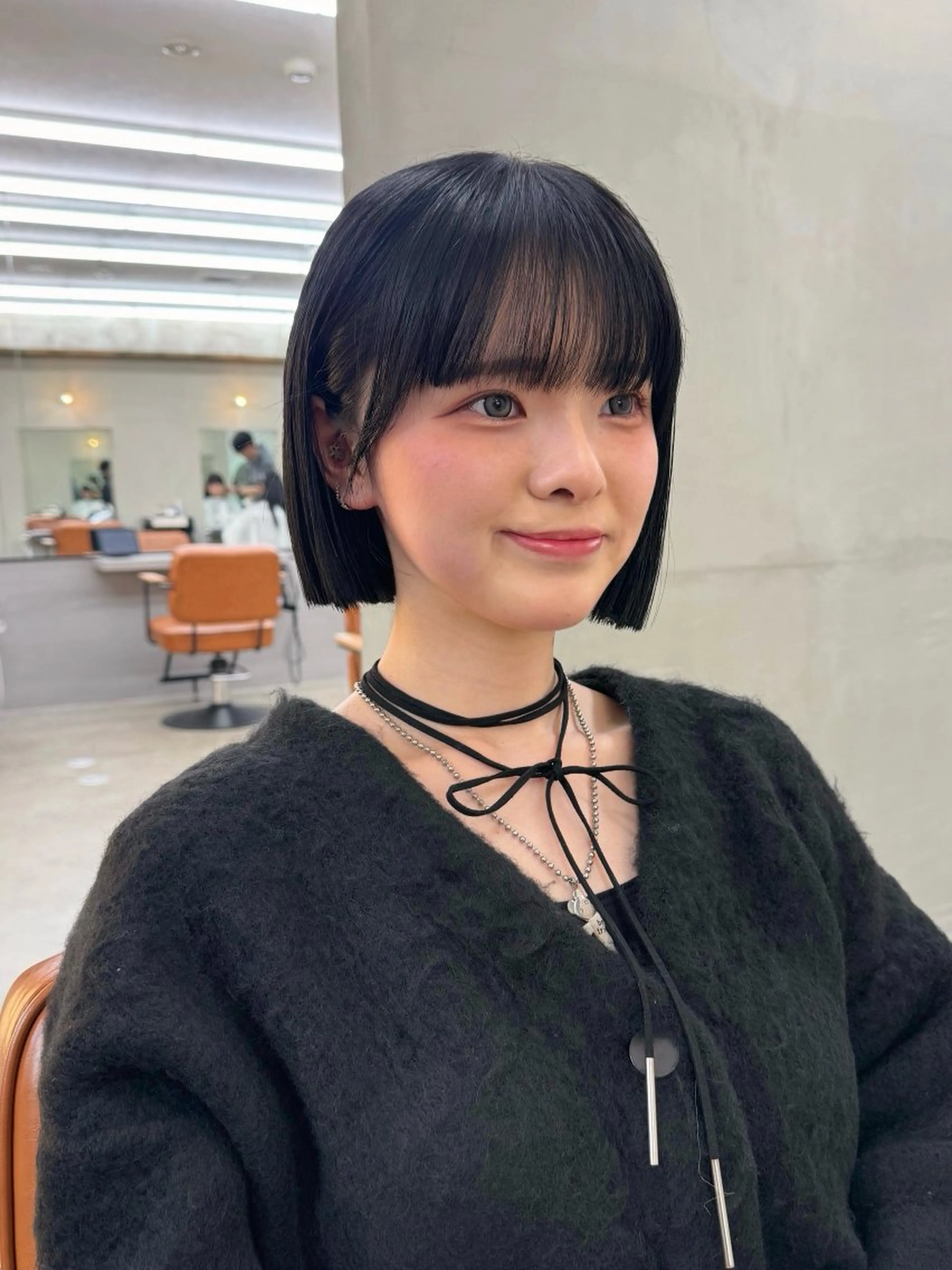 ショート カラー カット ヘアカラー 縮毛矯正 トリートメント グレージュ/レイヤー /ボブ/moyu🎀のヘアスタイル