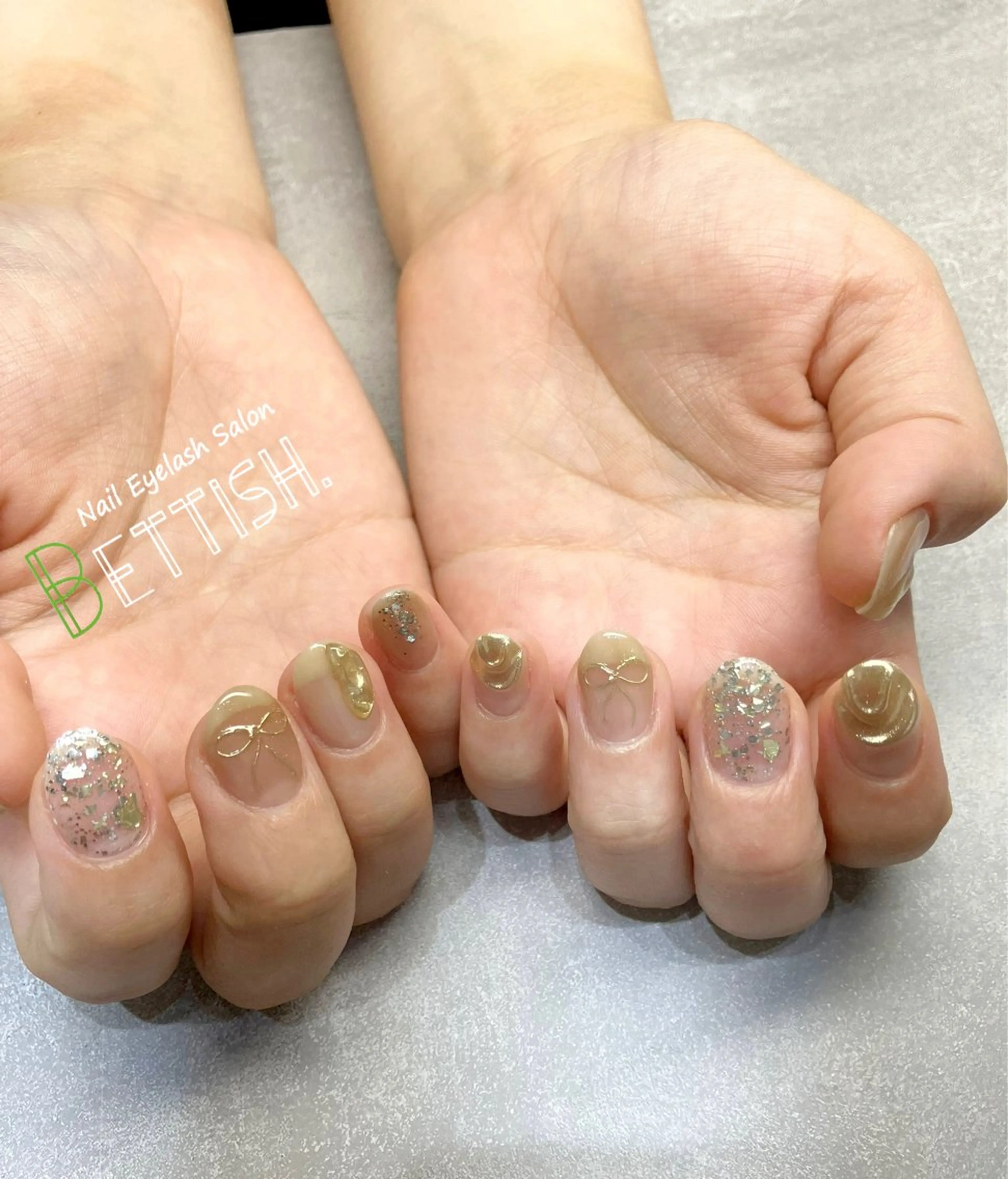 ネイル ゴールド 持ち込み ハンドネイル BETTISH. KUMIKO☺︎︎のネイルデザイン