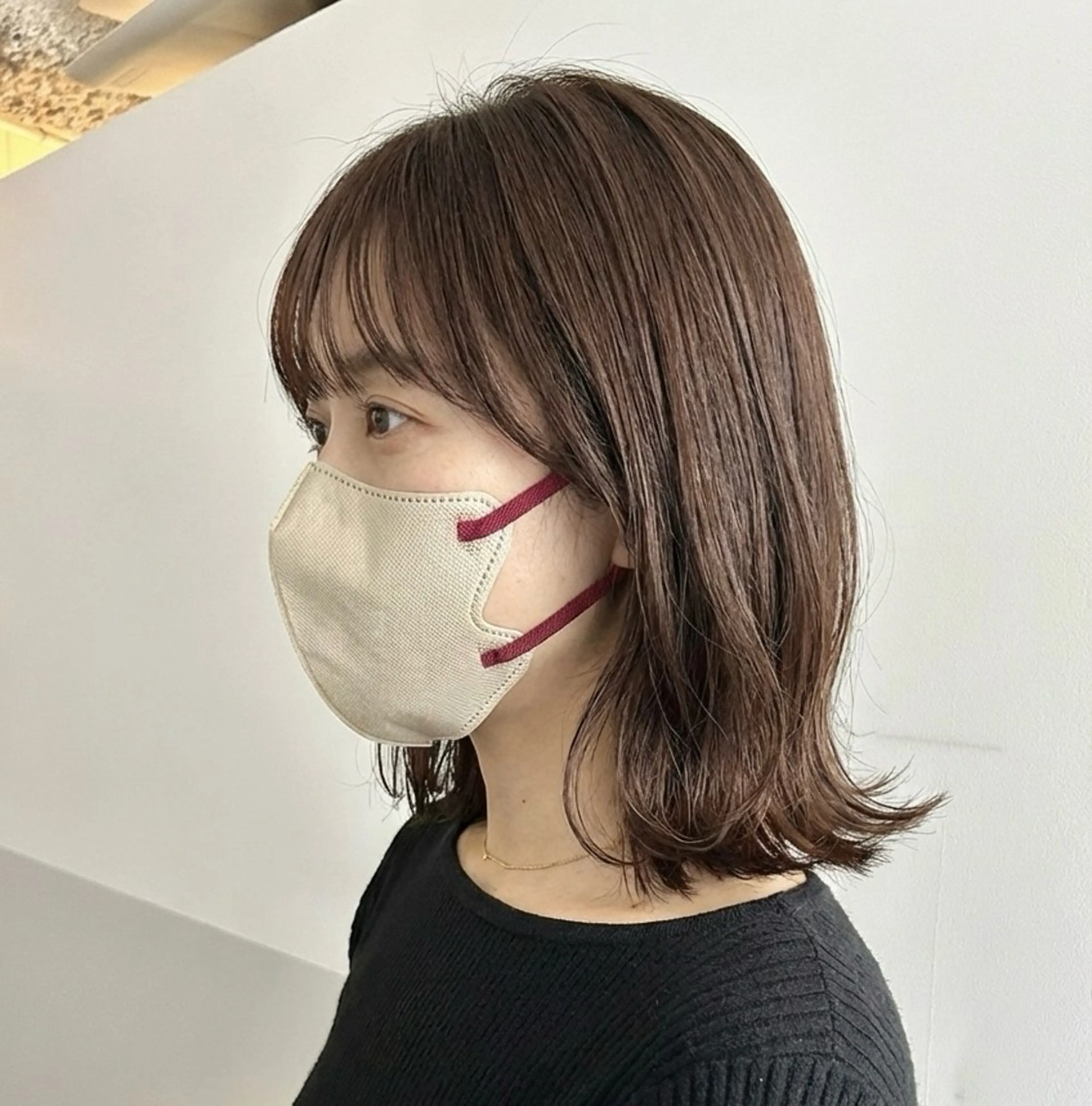 ミディアム カラー ブラウンカラー チェスナットブラウン ボブ カット ヘアカラー トリートメント ヘッドスパ SALOWIN銀座VORT所属・小林 佳祐のヘアスタイル