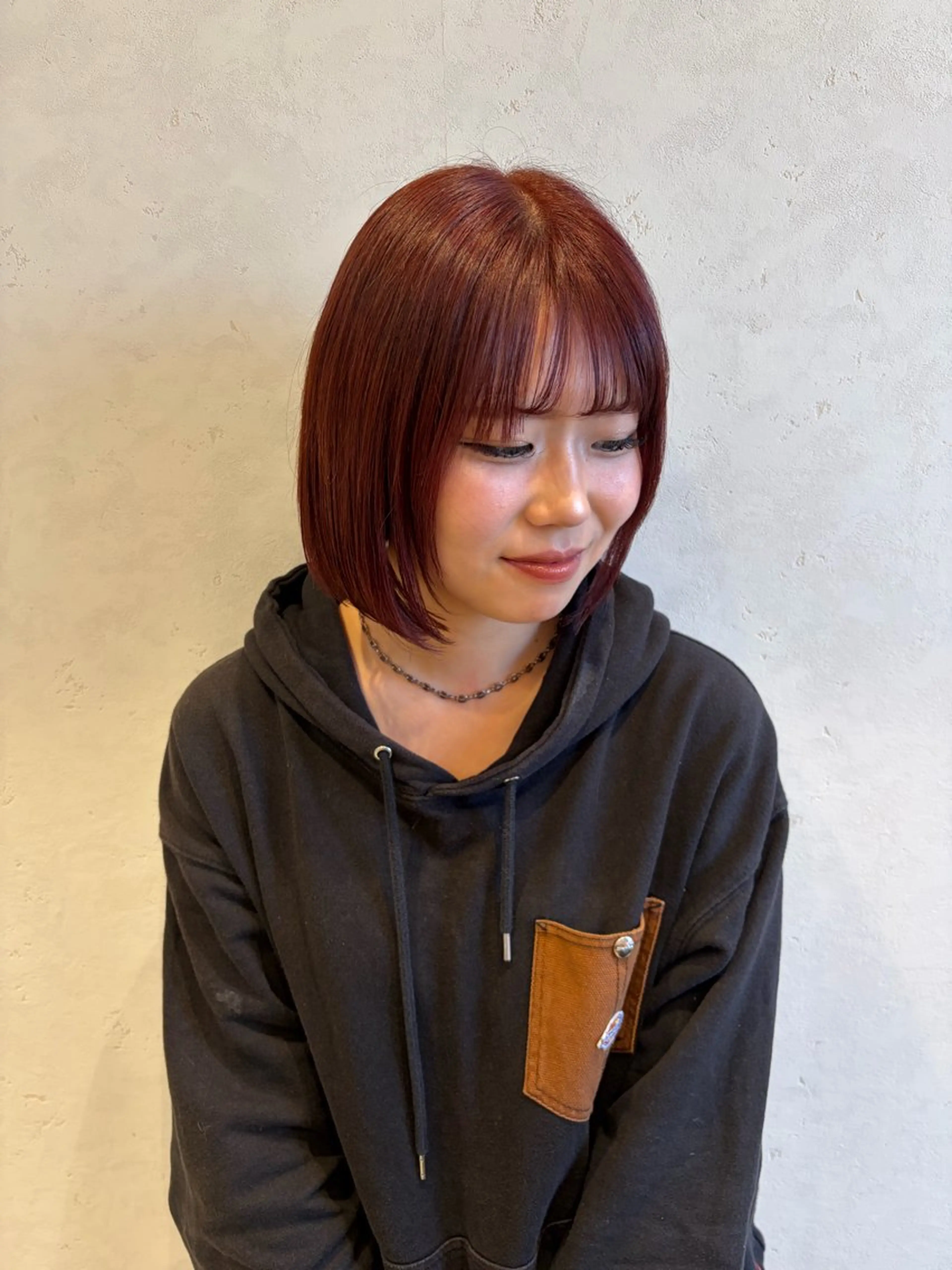 ミディアム ヘアカラー トリートメント LuLu maoのヘアスタイル