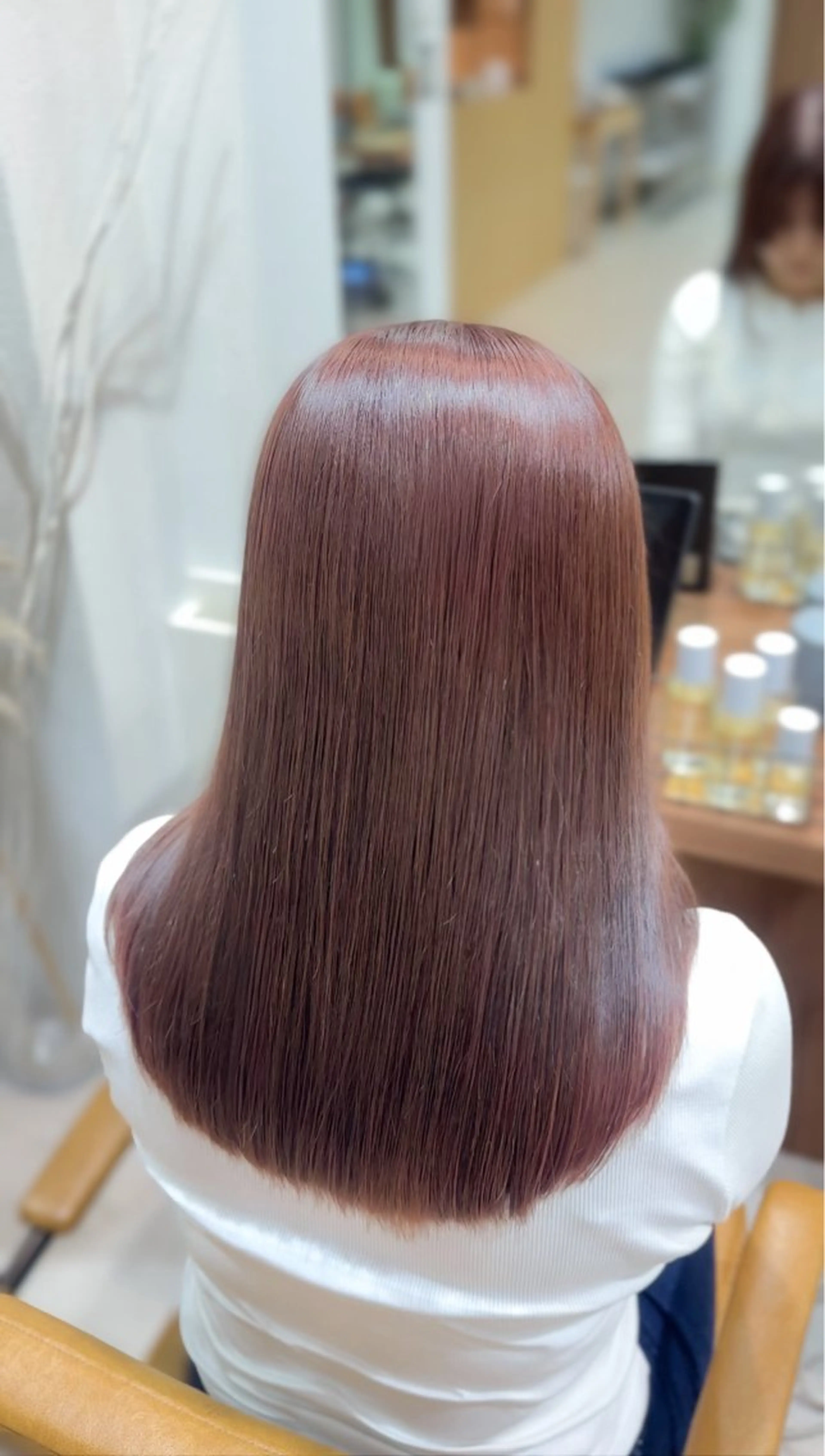 セミロング カラー カット ヘアカラー トリートメント honoka/レイヤ ー/艶感カラー/韓国のヘアスタイル