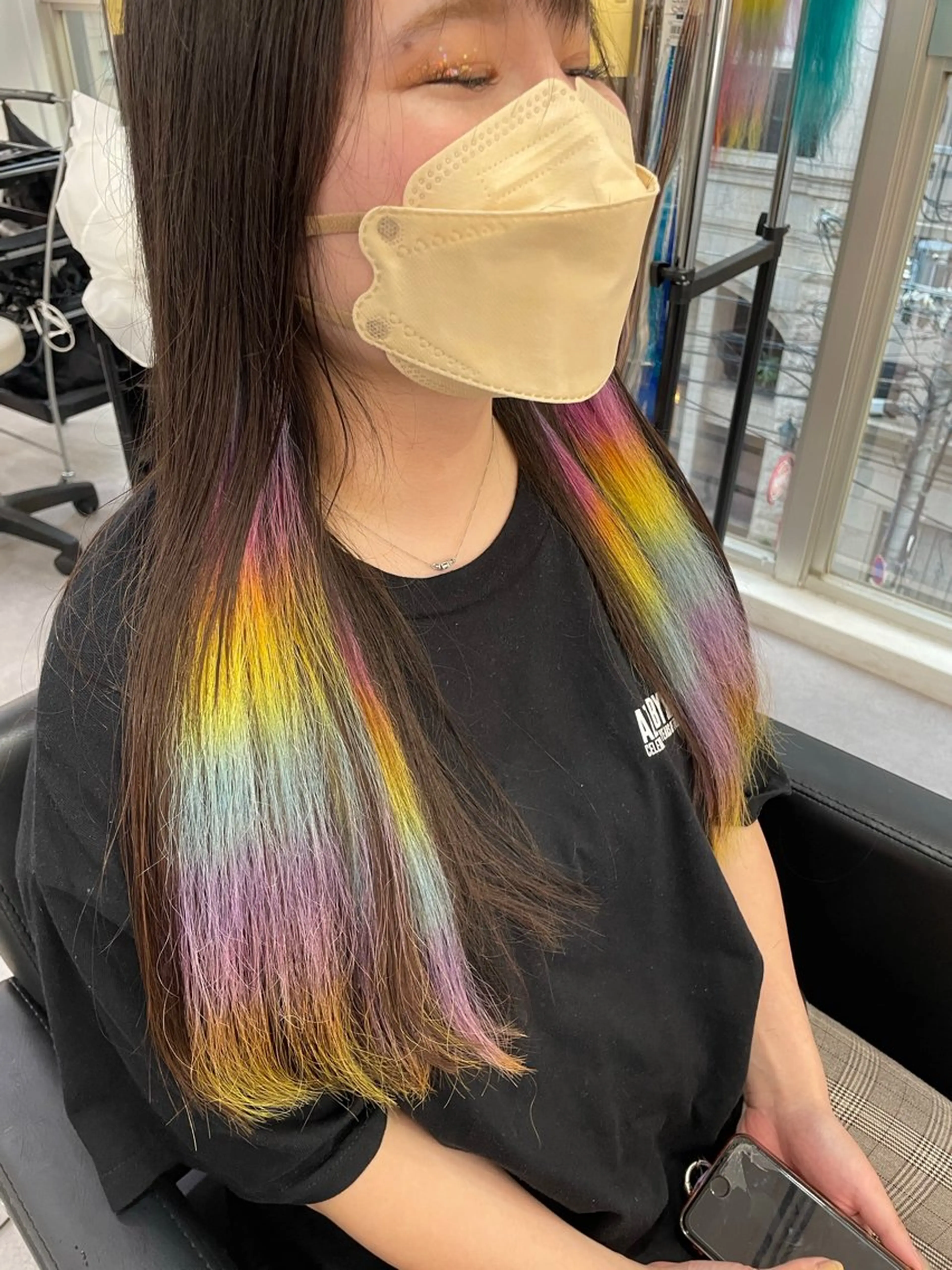 ロング カラー エクステ Cielro【 シェイロ 】所属・Cielro/ダブル カラー/西田咲希のヘアスタイル