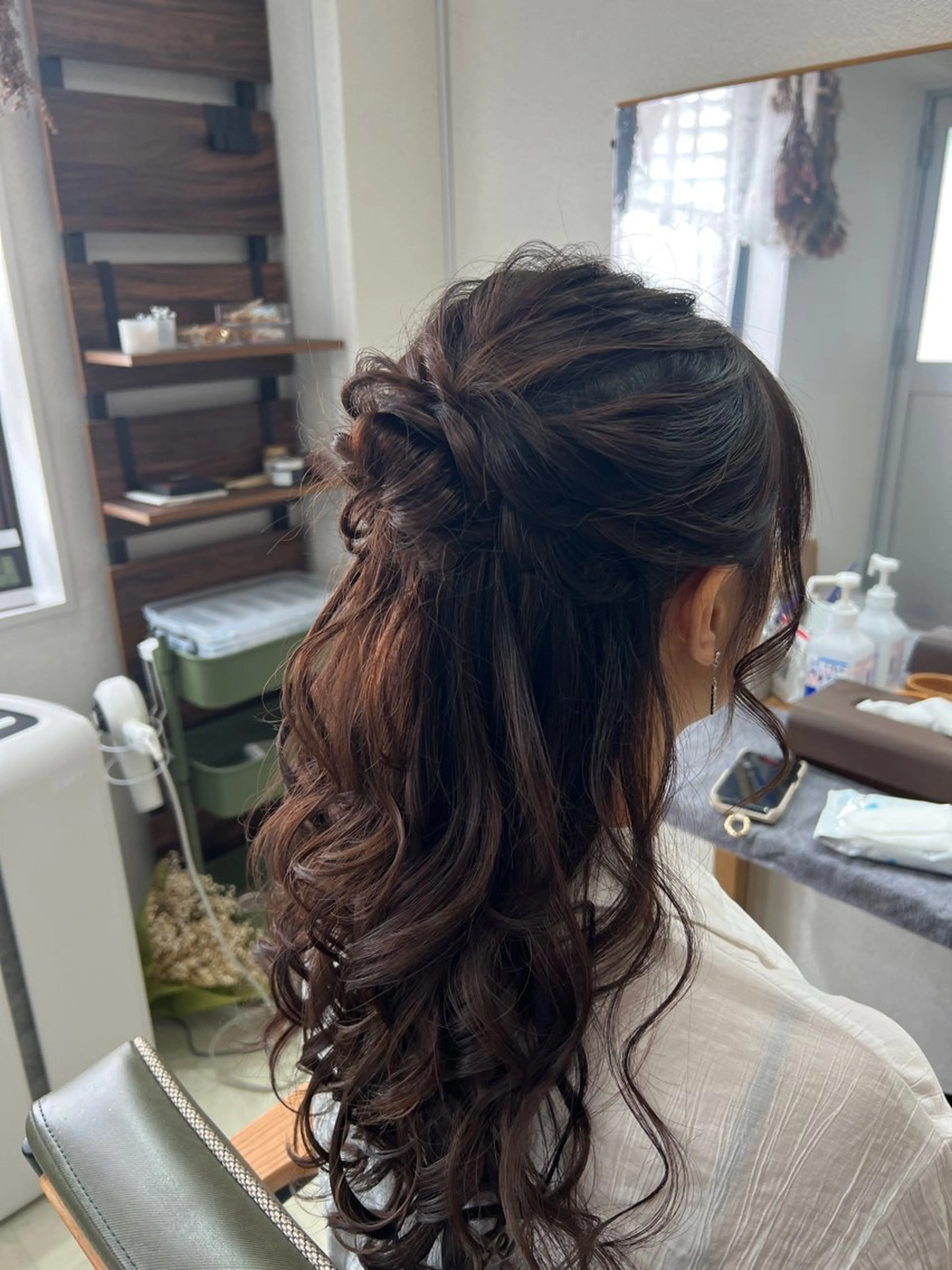 ロング ヘアアレンジ ハーフアップ 山室 敬義のヘアスタイル