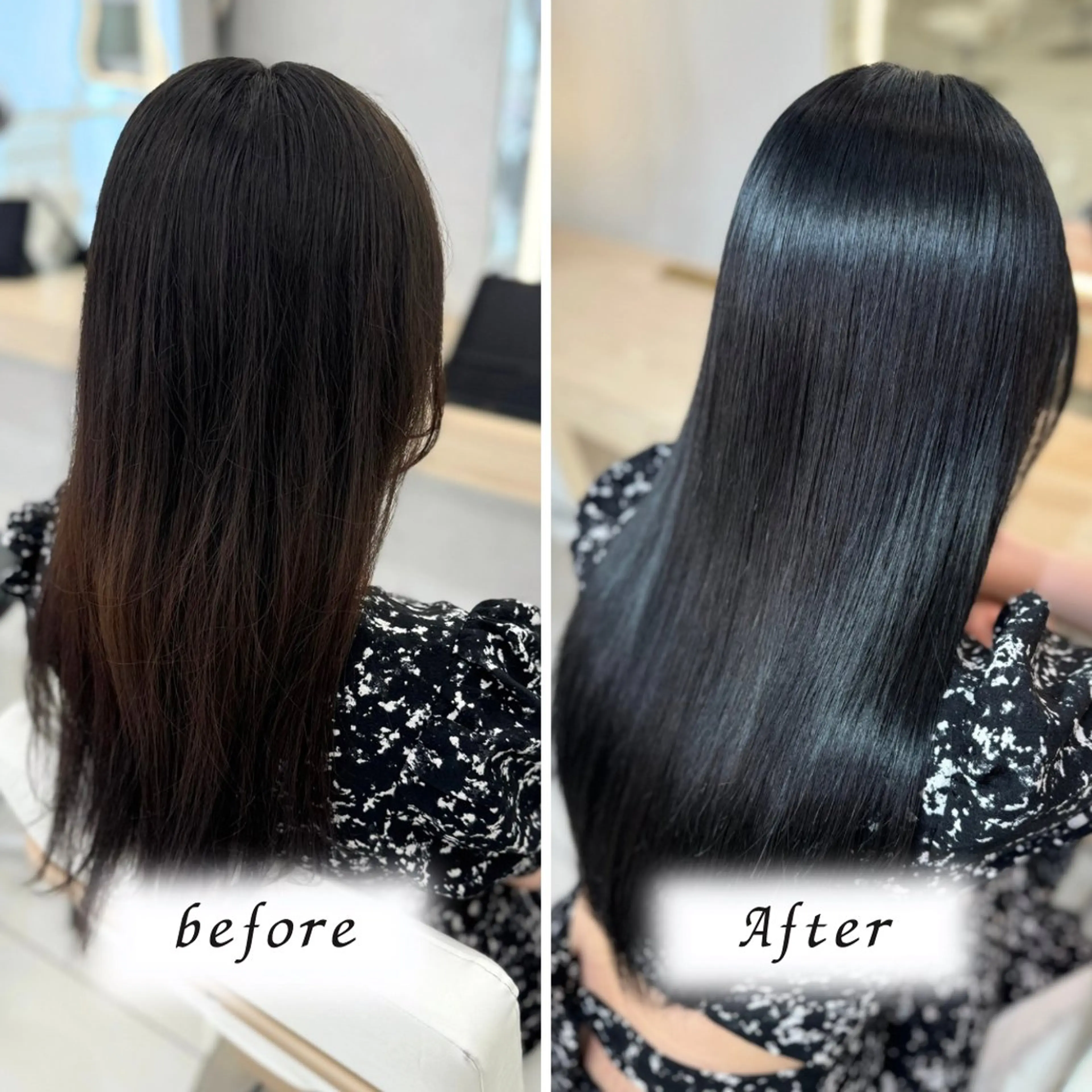 ロング パーマ 縮毛矯正 トリートメント 顔まわりカット/ カラー/西野和裕のヘアスタイル