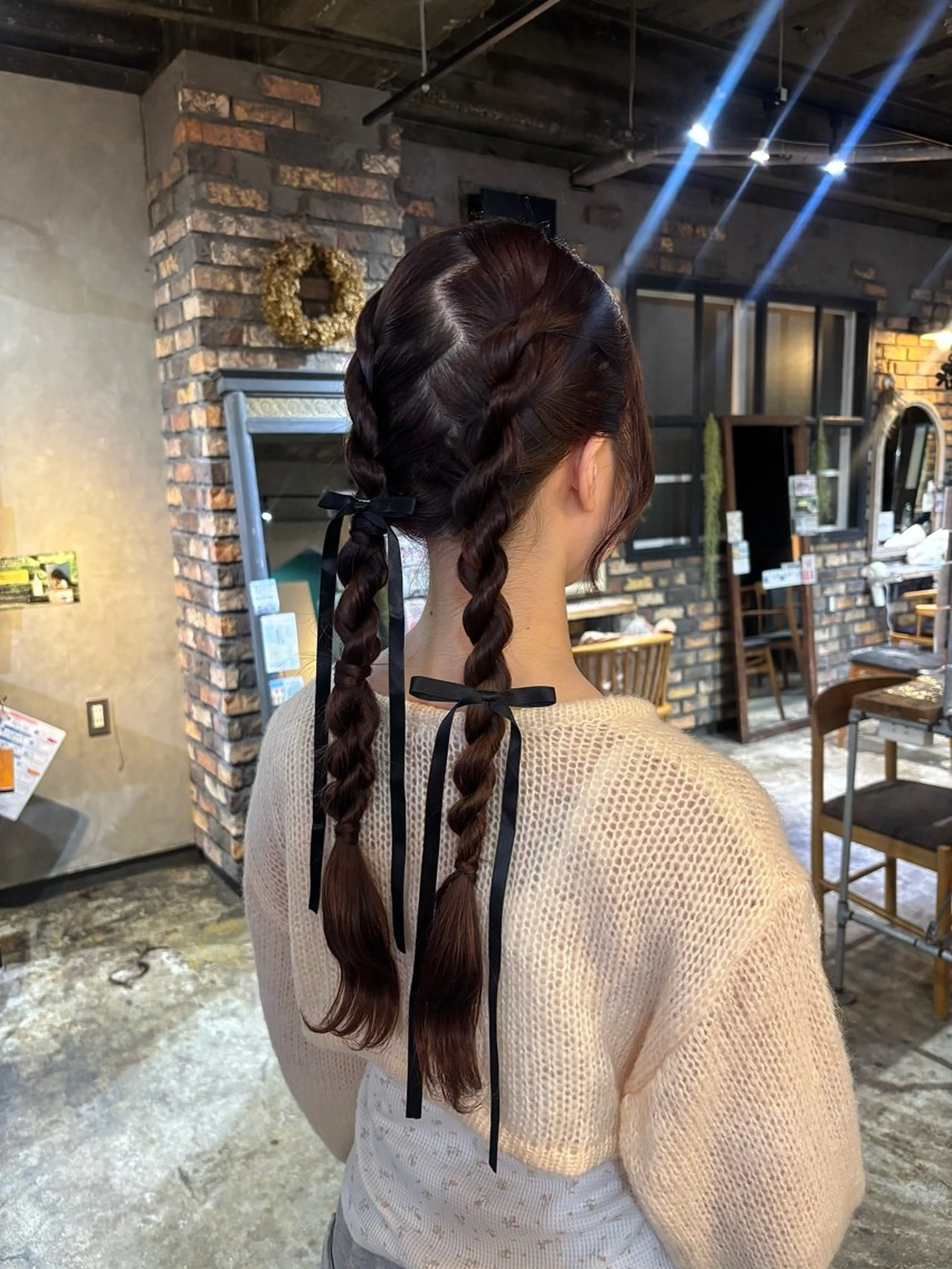 ロング カラー ヘアアレンジ レッドカラー カット ヘアカラー トリートメント 光本 杏のヘアスタイル