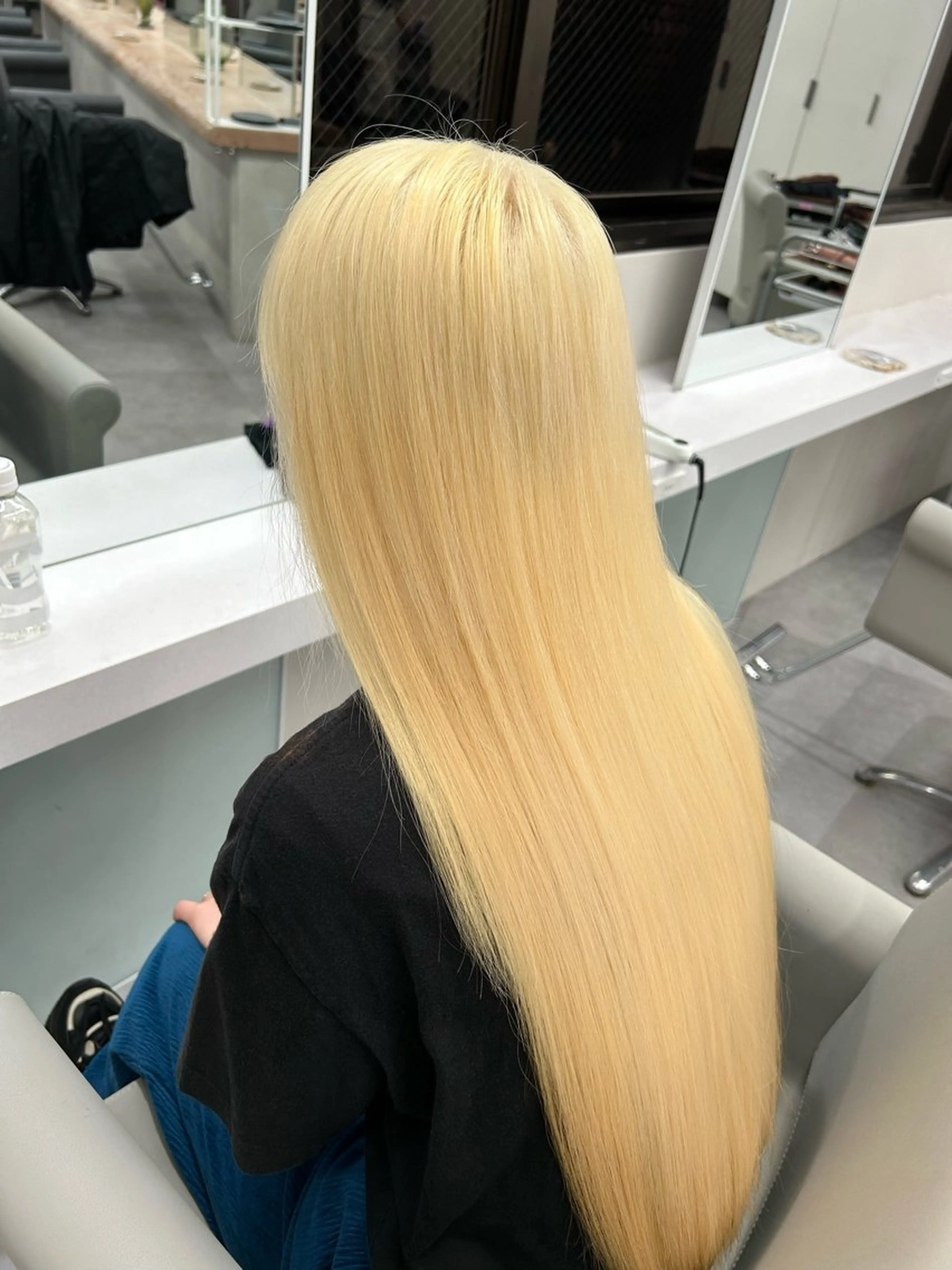 ロング カラー ブリーチ 抜きっぱなしブロンド ブロンド カット ヘアカラー トリートメント Beleza 渋谷所属・Kazusa/渋谷/ エクステ/ハイトーンのヘアスタイル