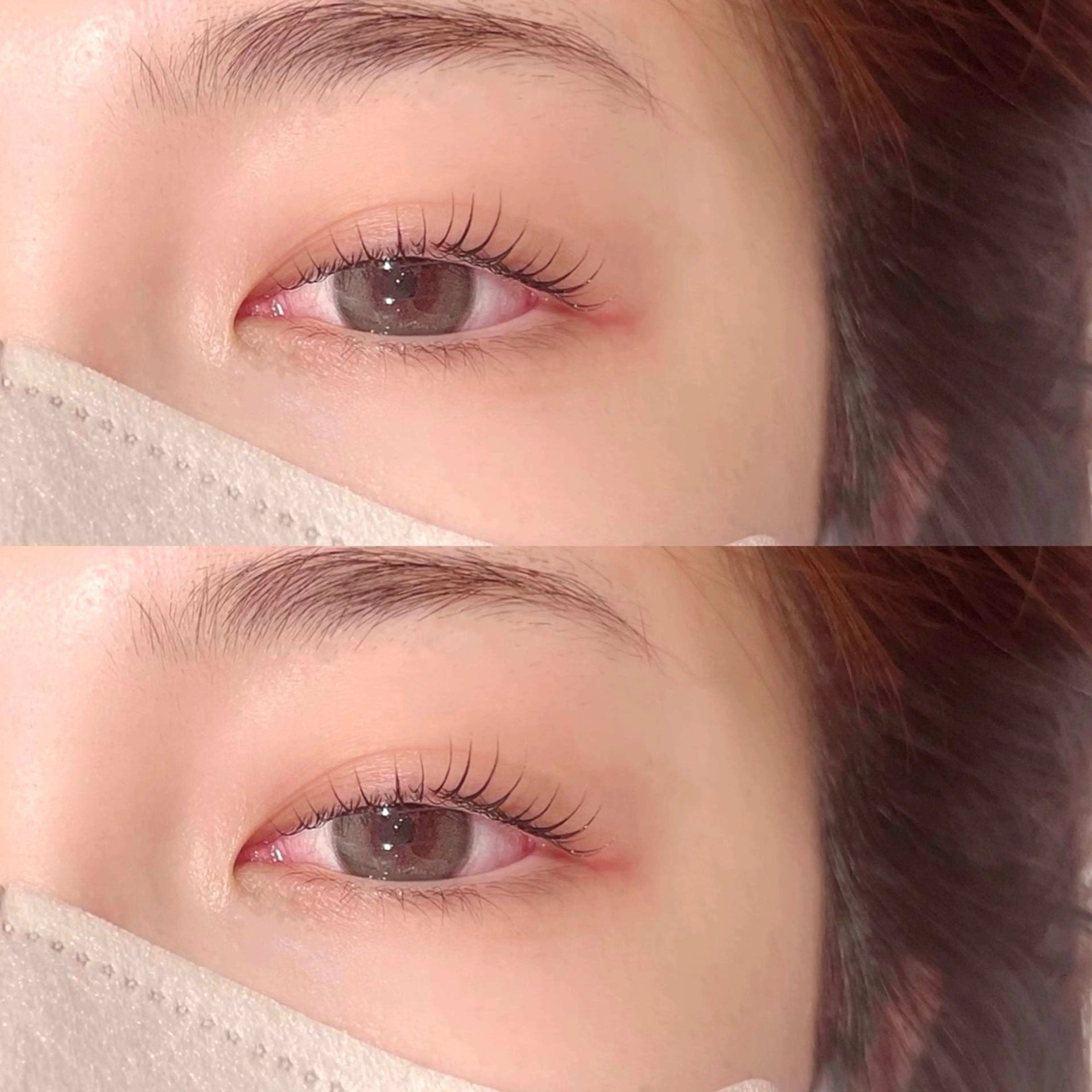 マツエク・マツパ ナチュラル パリジェンヌラッシュリフト まつげパーマ 一重×まつ毛パーマ CLUTCH阿倍野 🥨マエ トモヨ☕️のマツエク・マツパデザイン