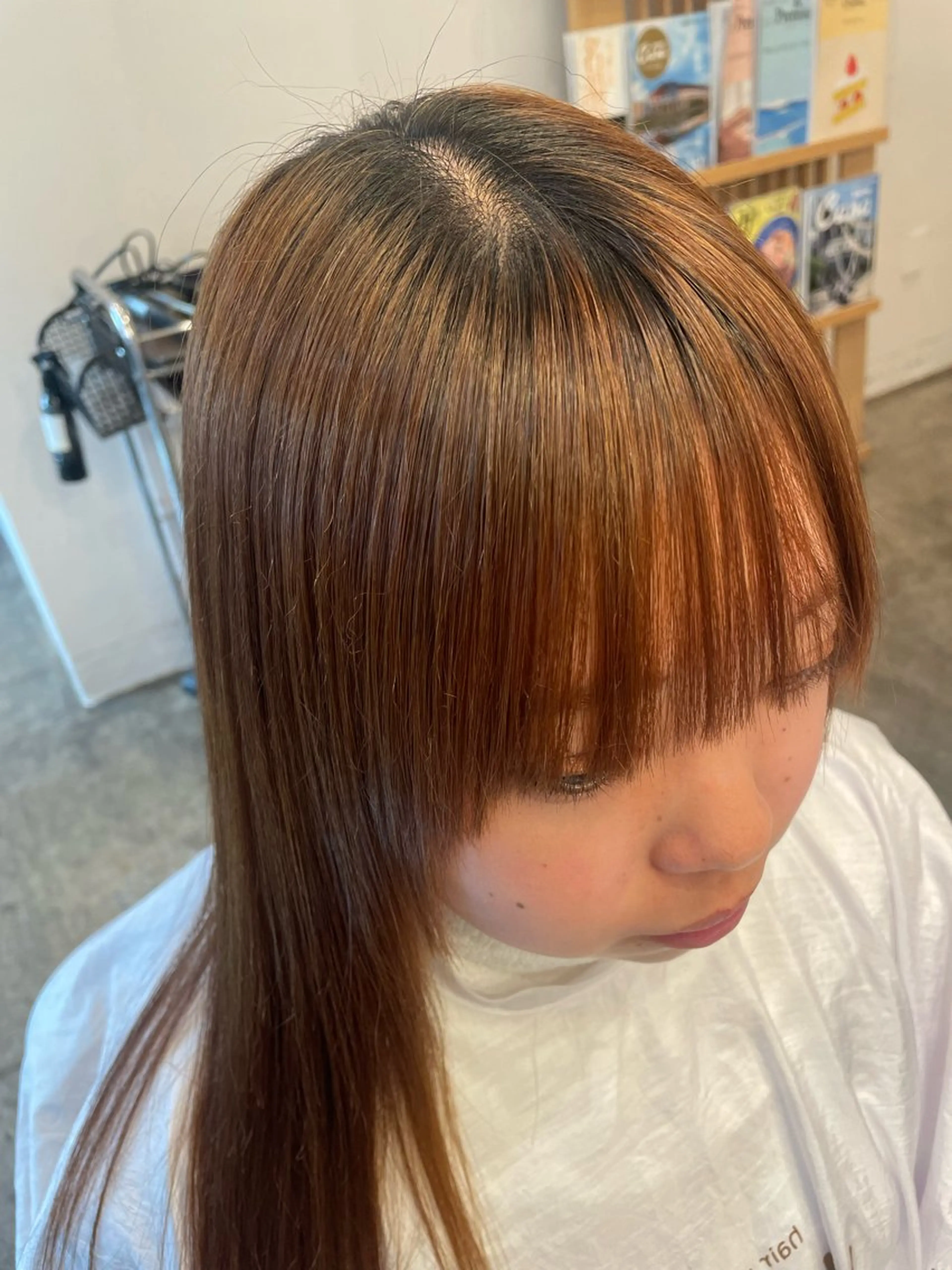 ロング 縮毛矯正 mu-kichi 吉祥寺所属・飯塚 七海のヘアスタイル