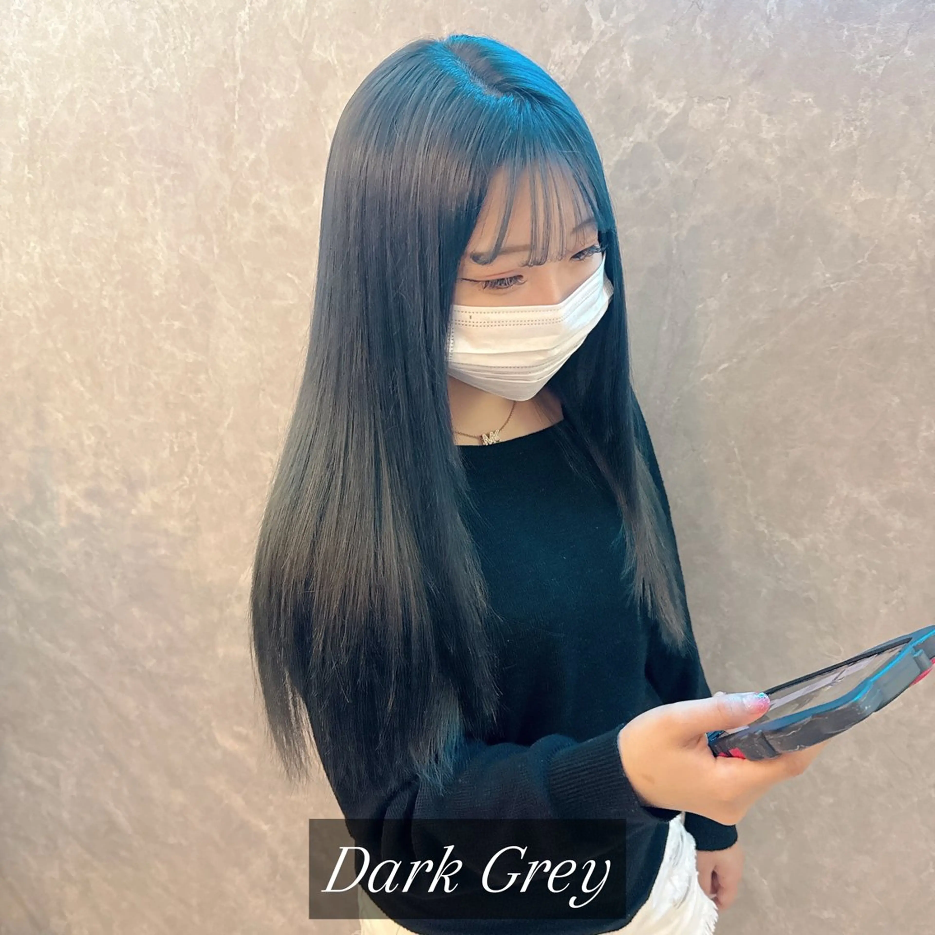 ロング カラー バレイヤージュ ブリーチ ケアブリーチ ダークグレー ダブルカラー ヘアカラー トリートメント デザインカラー髪質 改善Lilithのその他イメージ