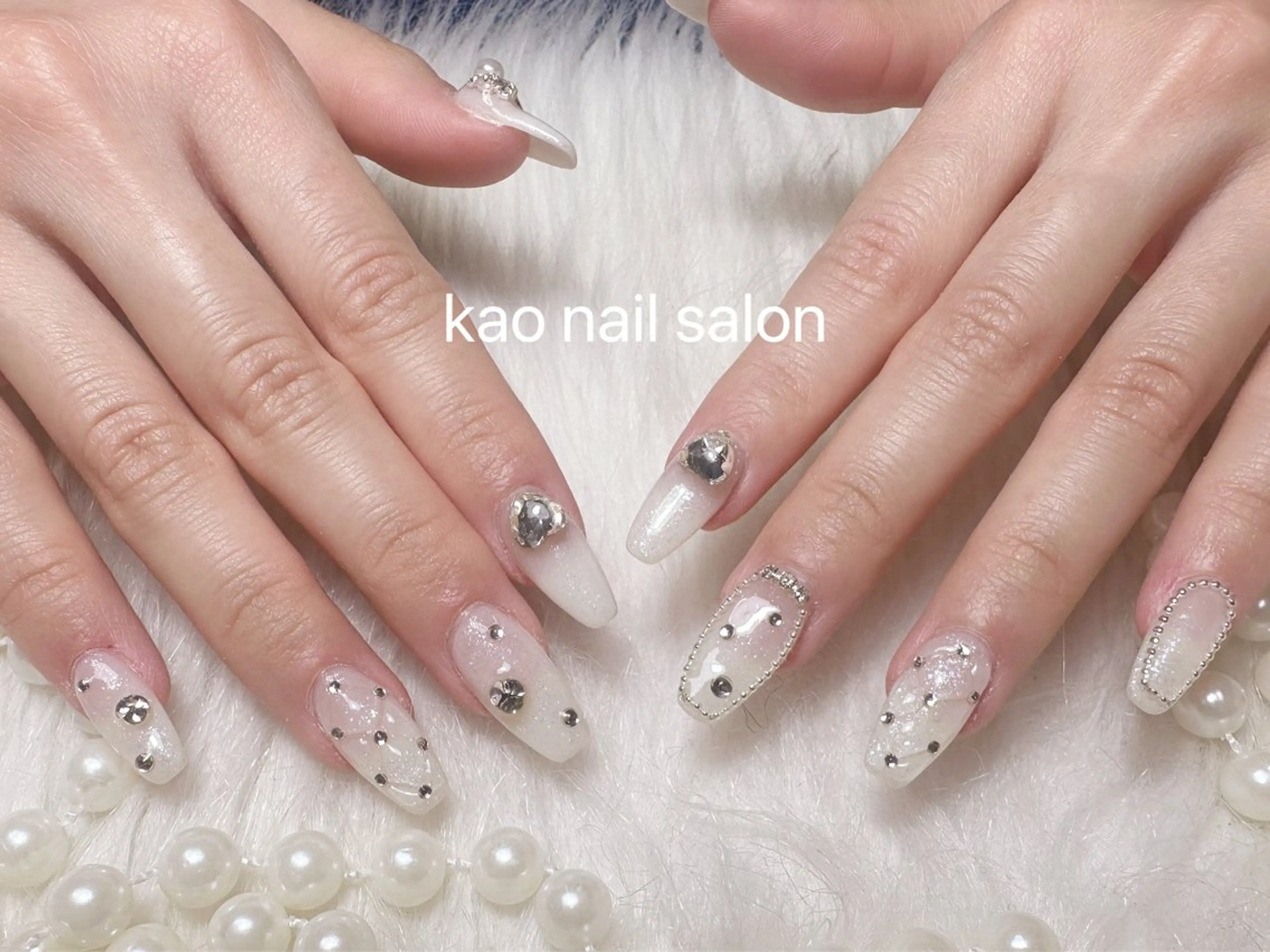 ネイル ハンドネイル kao nail マグネット/長さだしのネイルデザイン