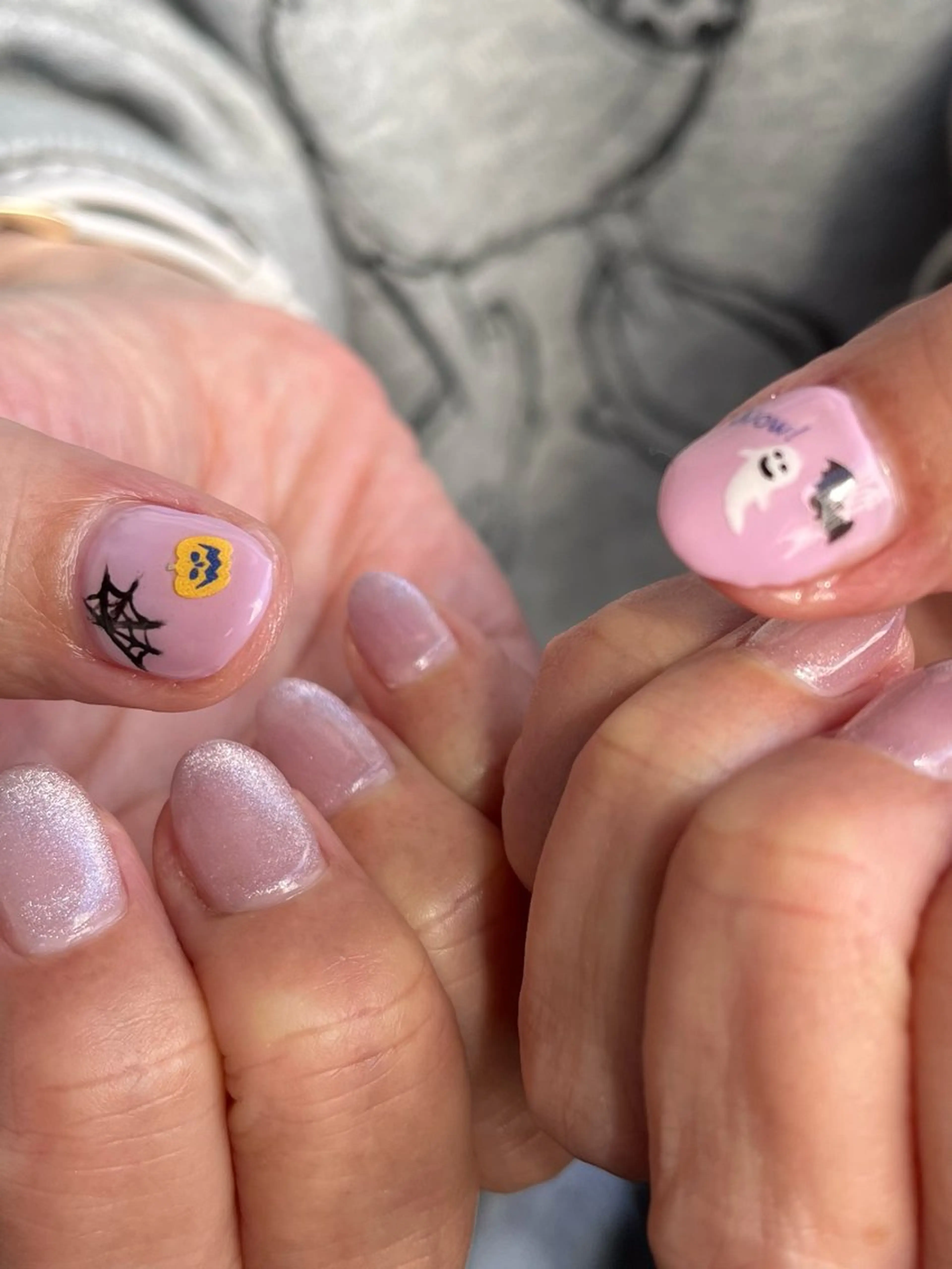 ネイル ジェルネイル ハロウィン マグネットネイル ネイルサロン HANAのネイルデザイン