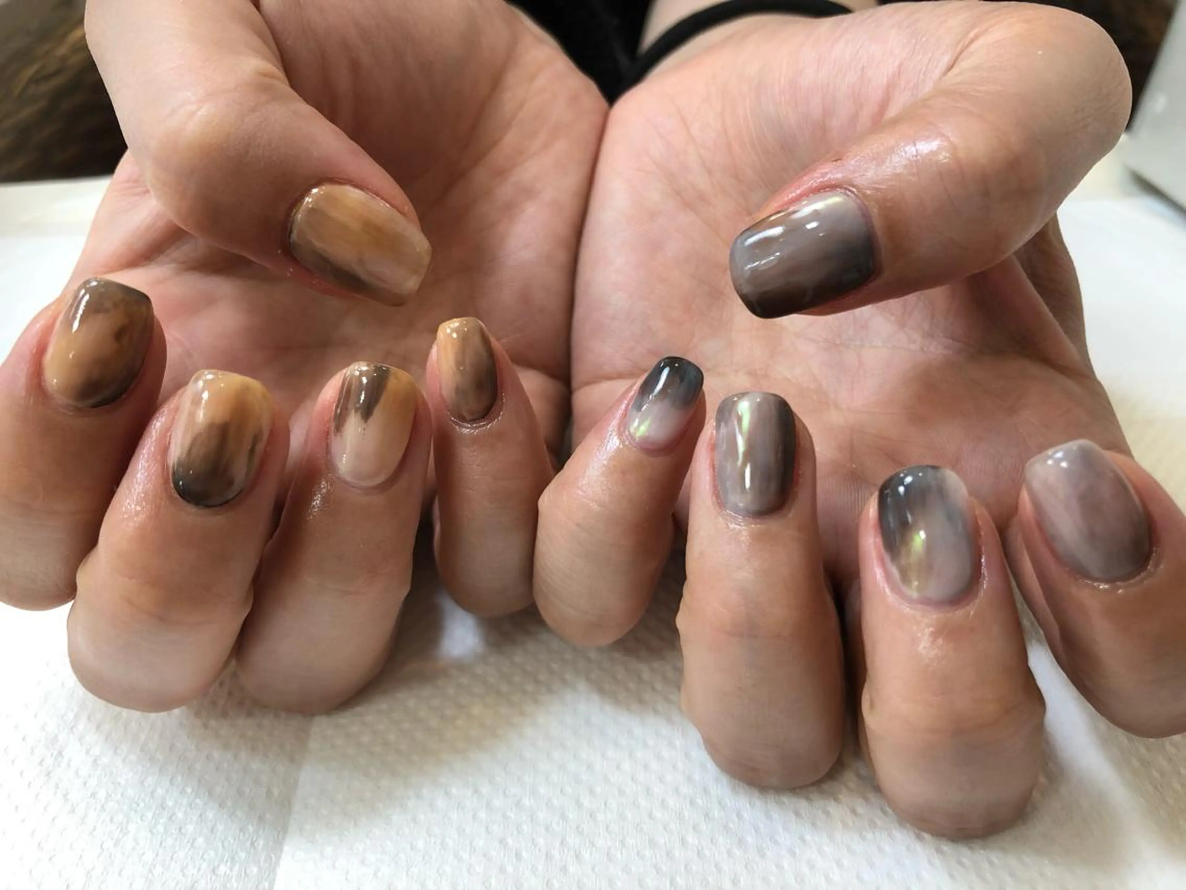 ネイル ハンドネイル umber 三茶1分のネイルデザイン