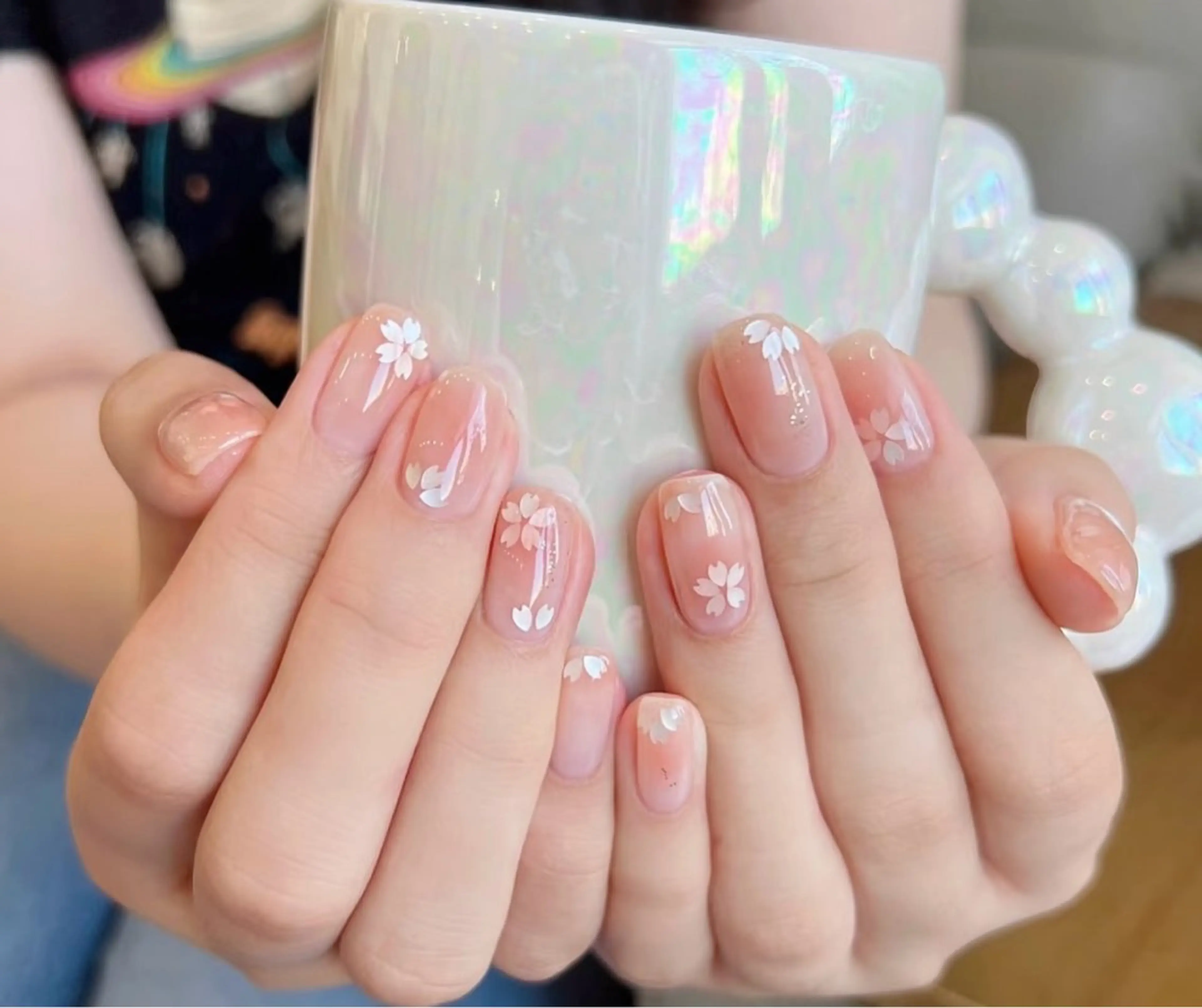 ネイル チークネイル 長さ出し フットネイル フレンチネイル ジェルネイル Fancy nail salonのネイルデザイン
