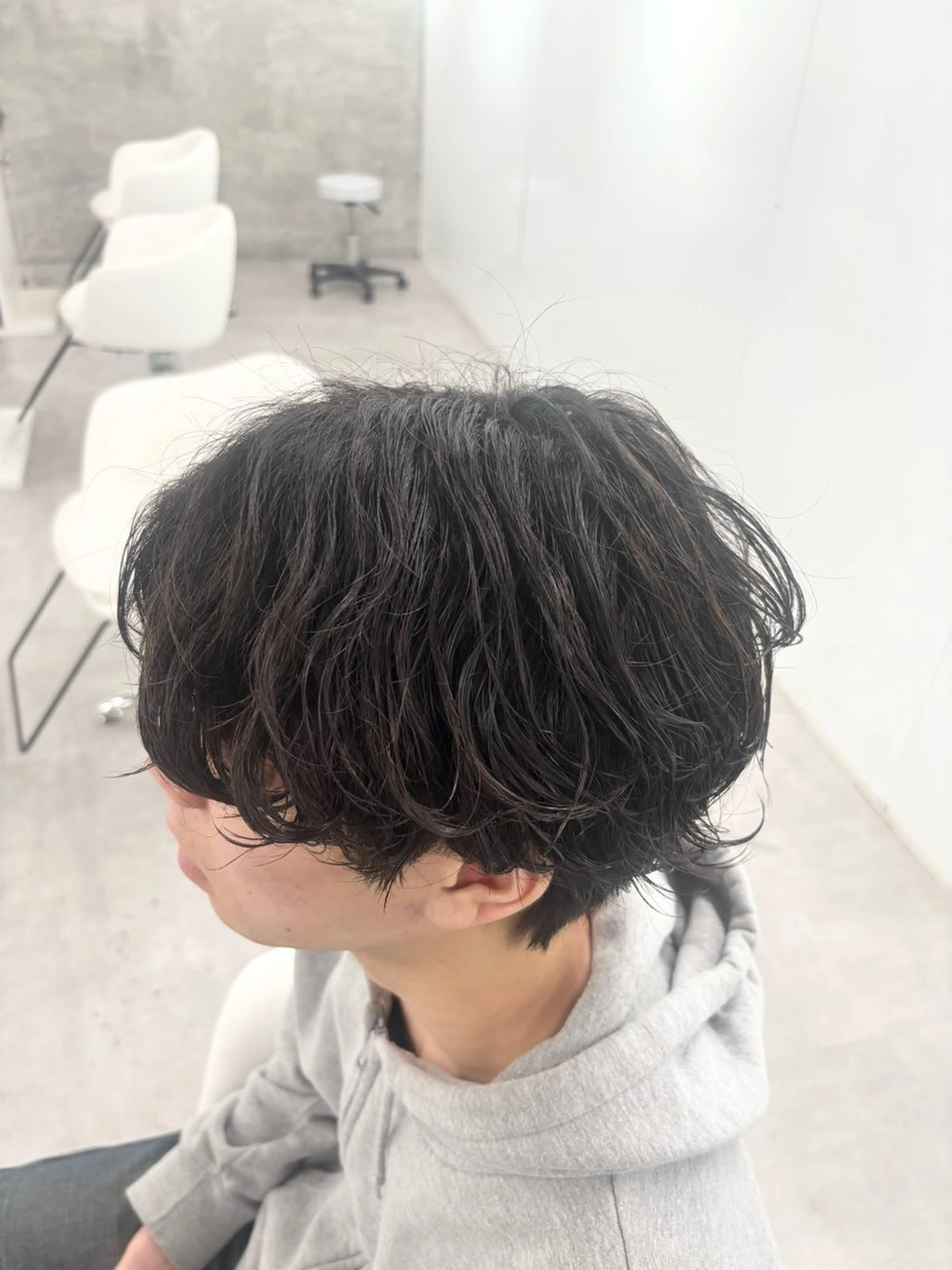 ショート パーマ メンズ メンズパーマ カット パーマ トリートメント door white hideのヘアスタイル