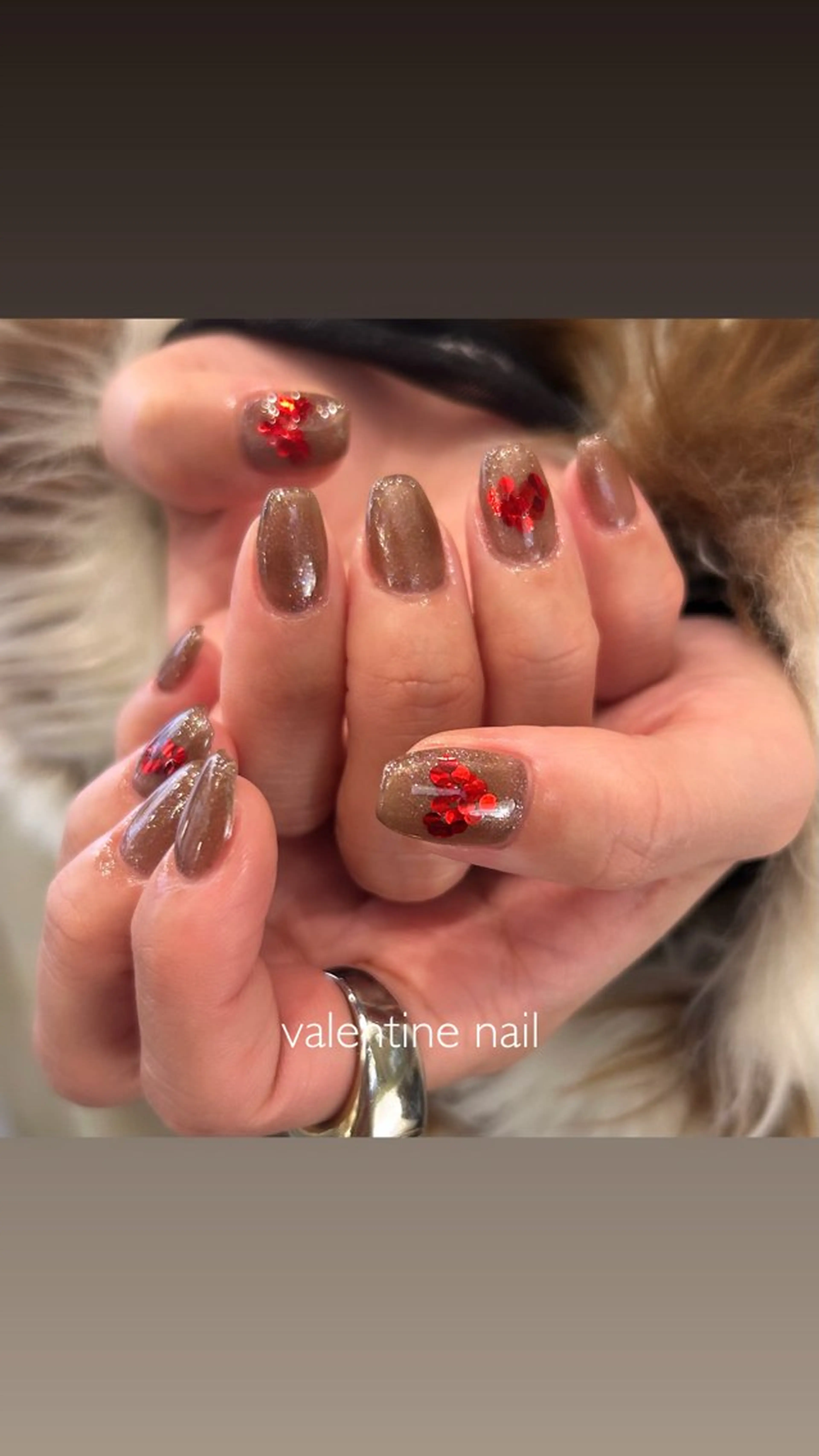 ネイル ブラウン ハンドネイル Yumi 広尾|恵比寿ネイルのネイルデザイン