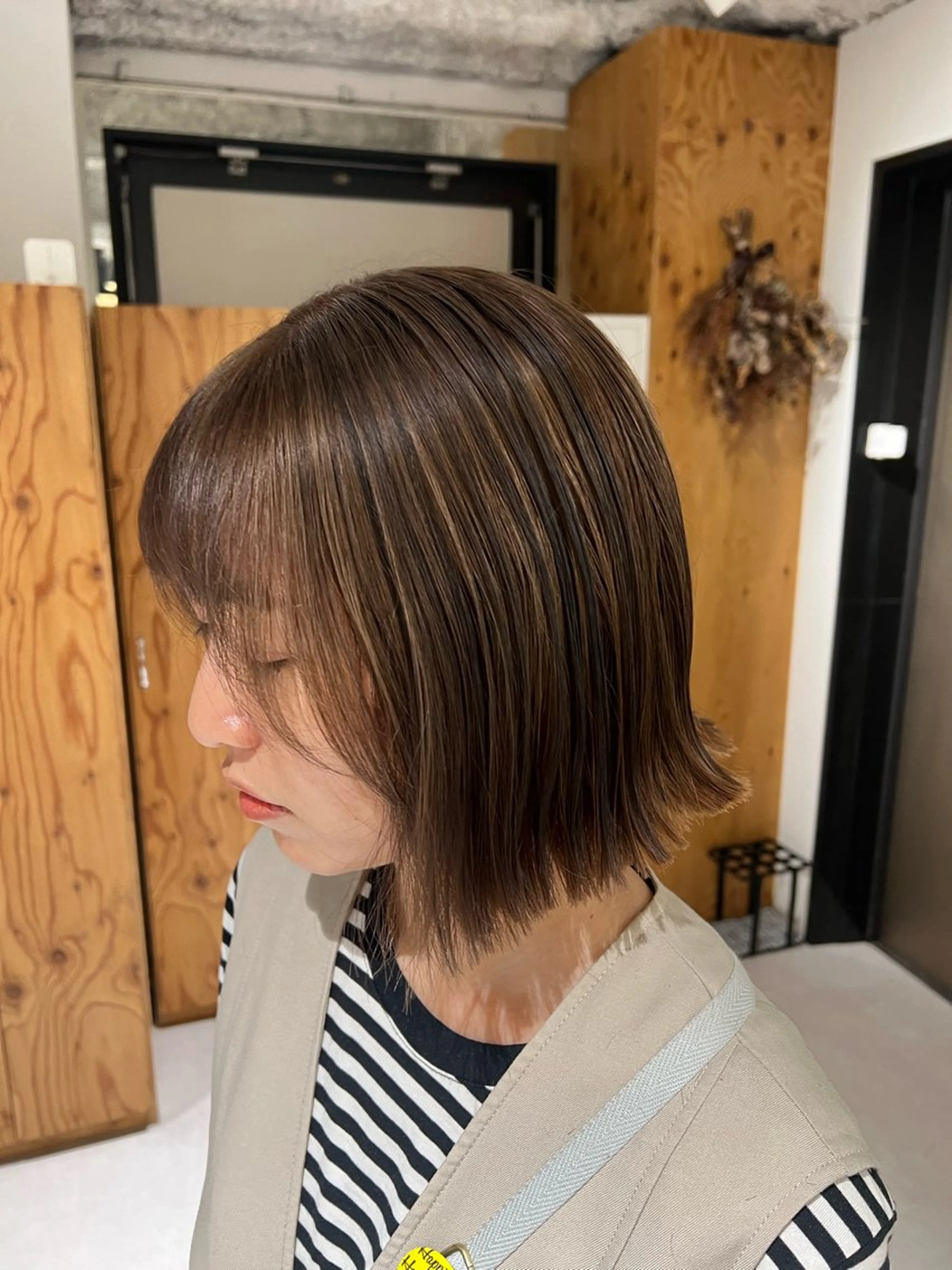 ショート カラー 梅田/似合わせボブ /顔周り/RINKAのヘアスタイル