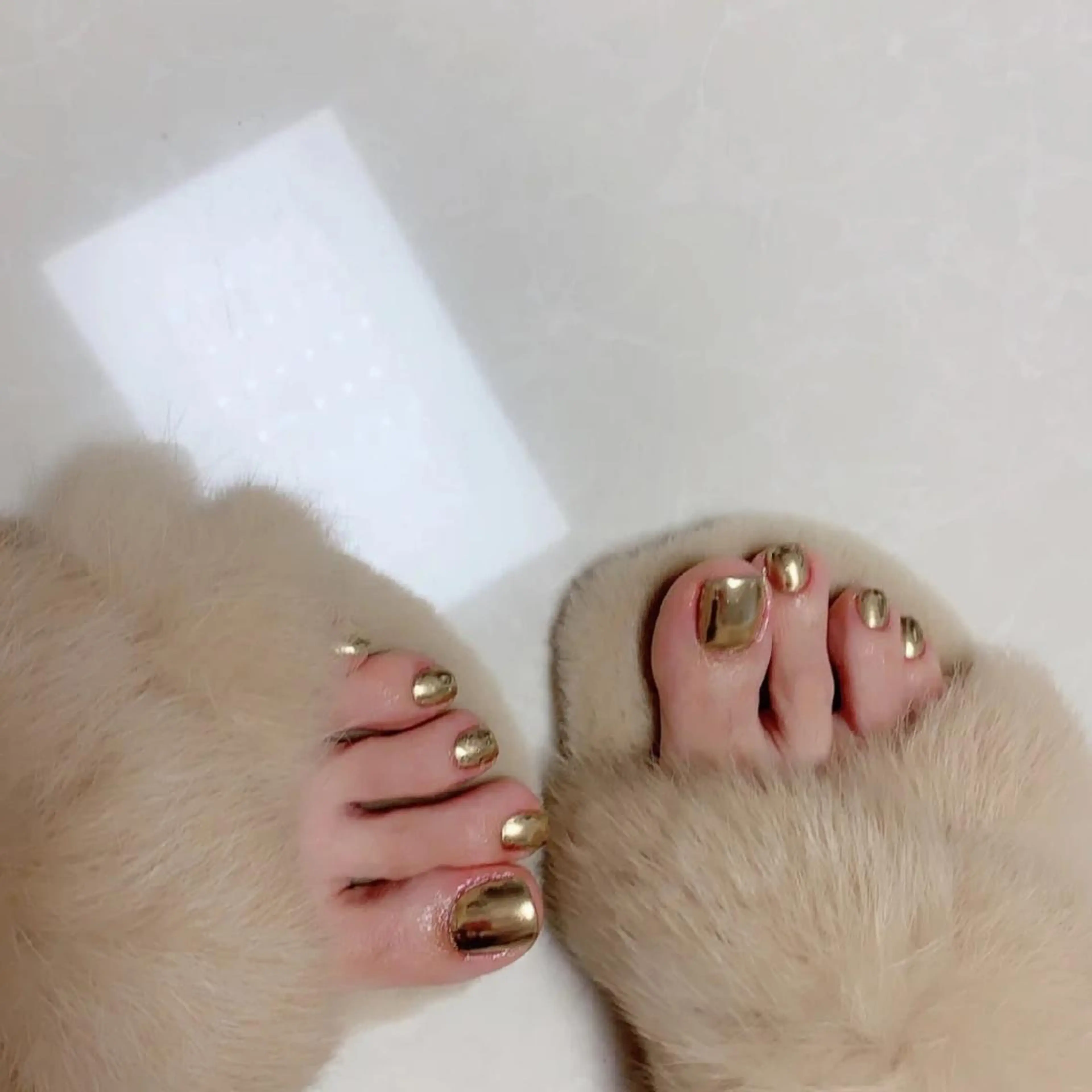 ネイル フットネイル ネイリストゆか💅 長さだし、深爪矯正のネイルデザイン