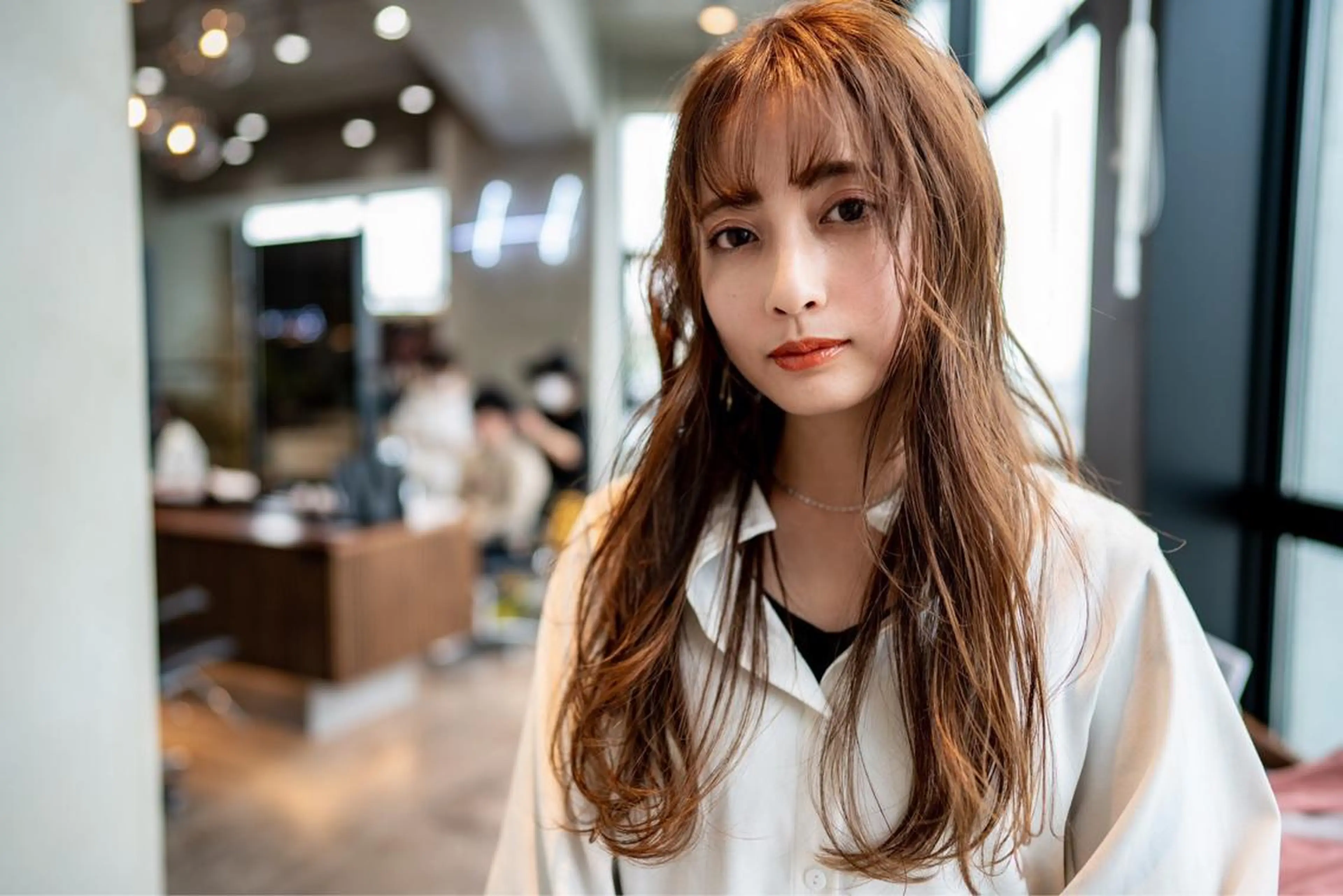 セミロング カラー パーマ カット ヘアカラー トリートメント 🉐レイヤー/塩見 弘樹🉐渋谷のヘアスタイル