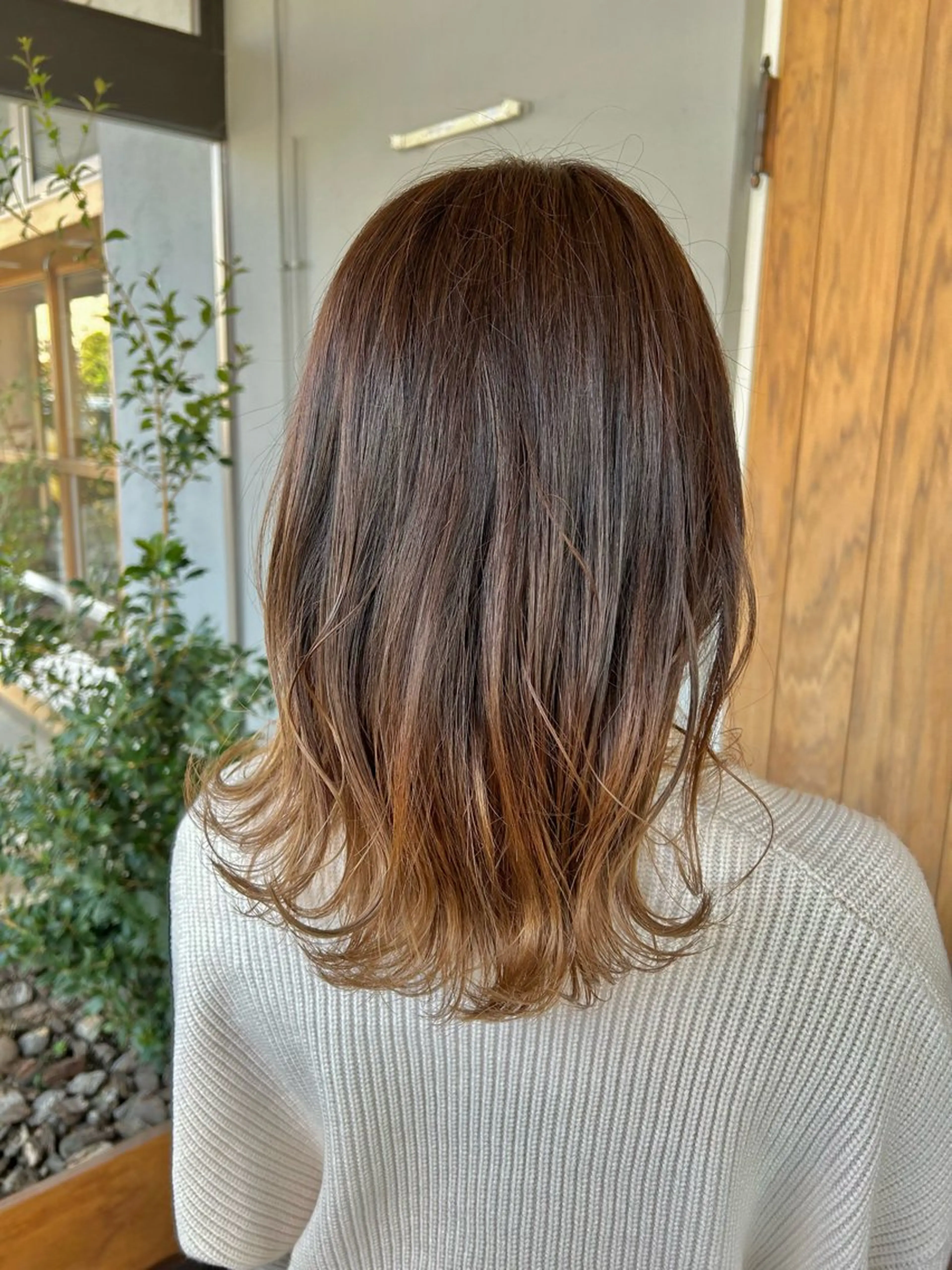 セミロング カラー ブリーチ グラデーションカラー ufu所属・🫧KOWATA KASUMI🫧のヘアスタイル