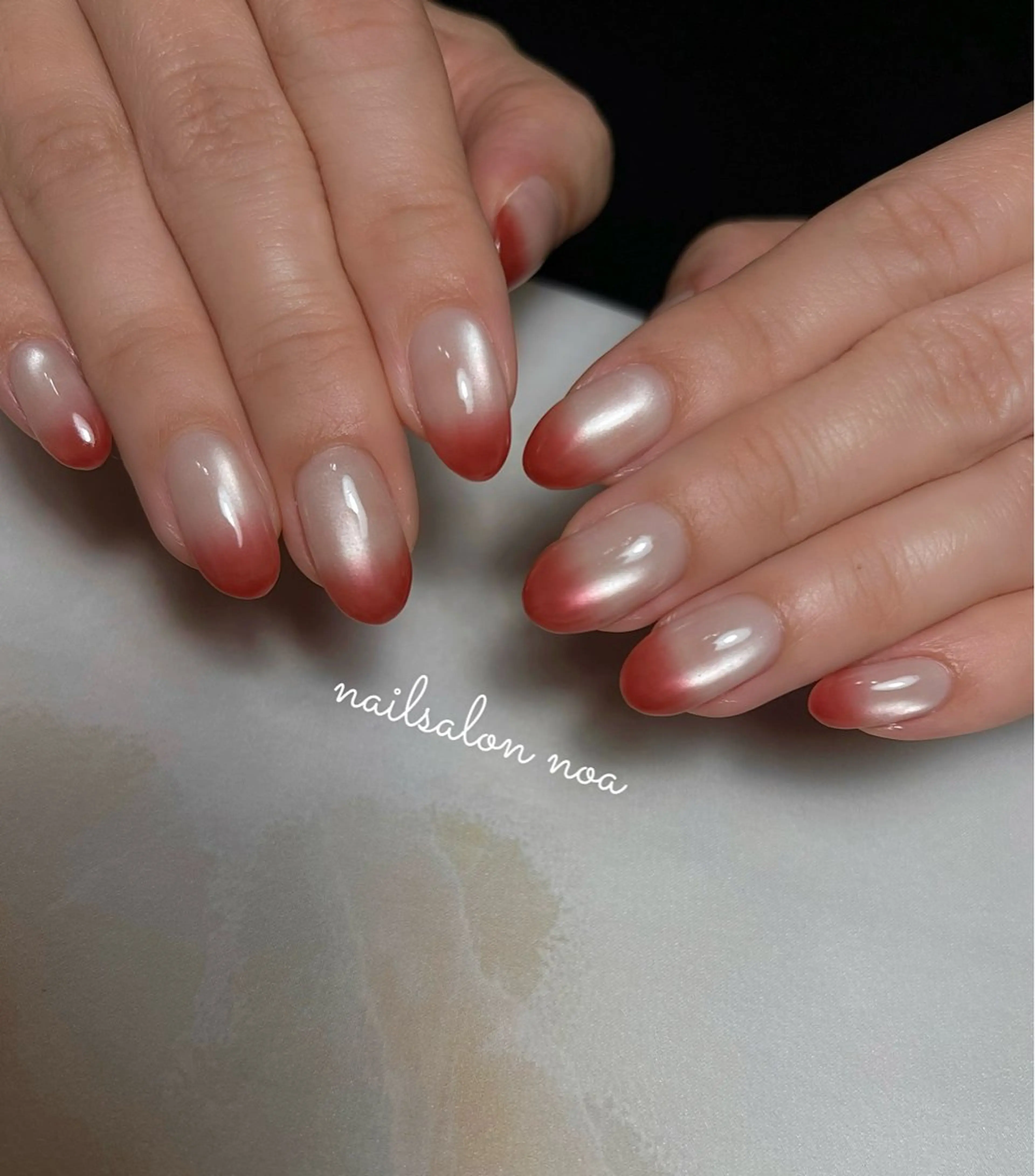 ネイル ジェルネイル マグネットネイル パラジェル ショートネイル ハンドネイル nailsalon noaのネイルデザイン