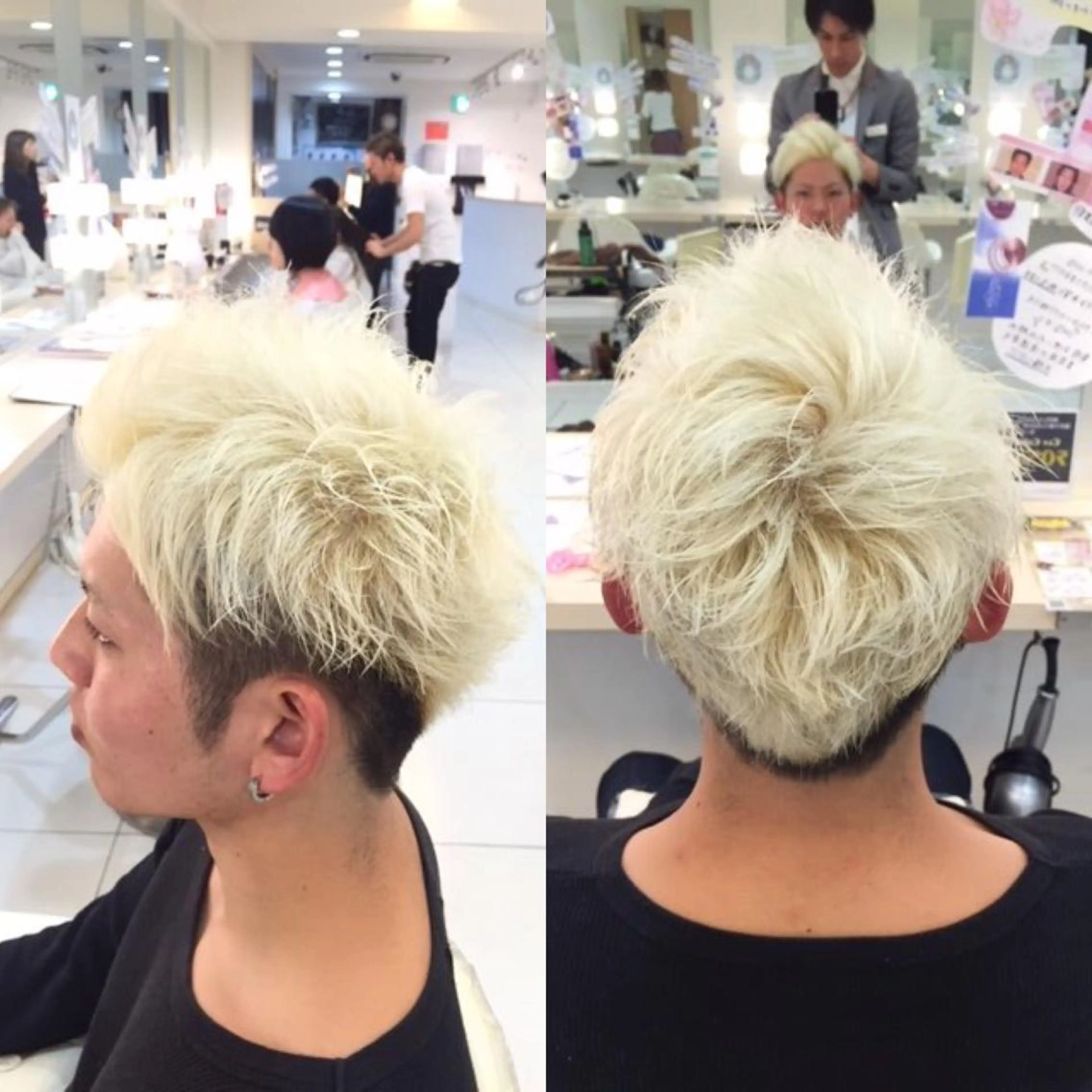 ショート カラー メンズ メンズブリーチ ブリーチ ノアヘアデザイン町田店所属・ショートヘア特化 mayaのヘアスタイル