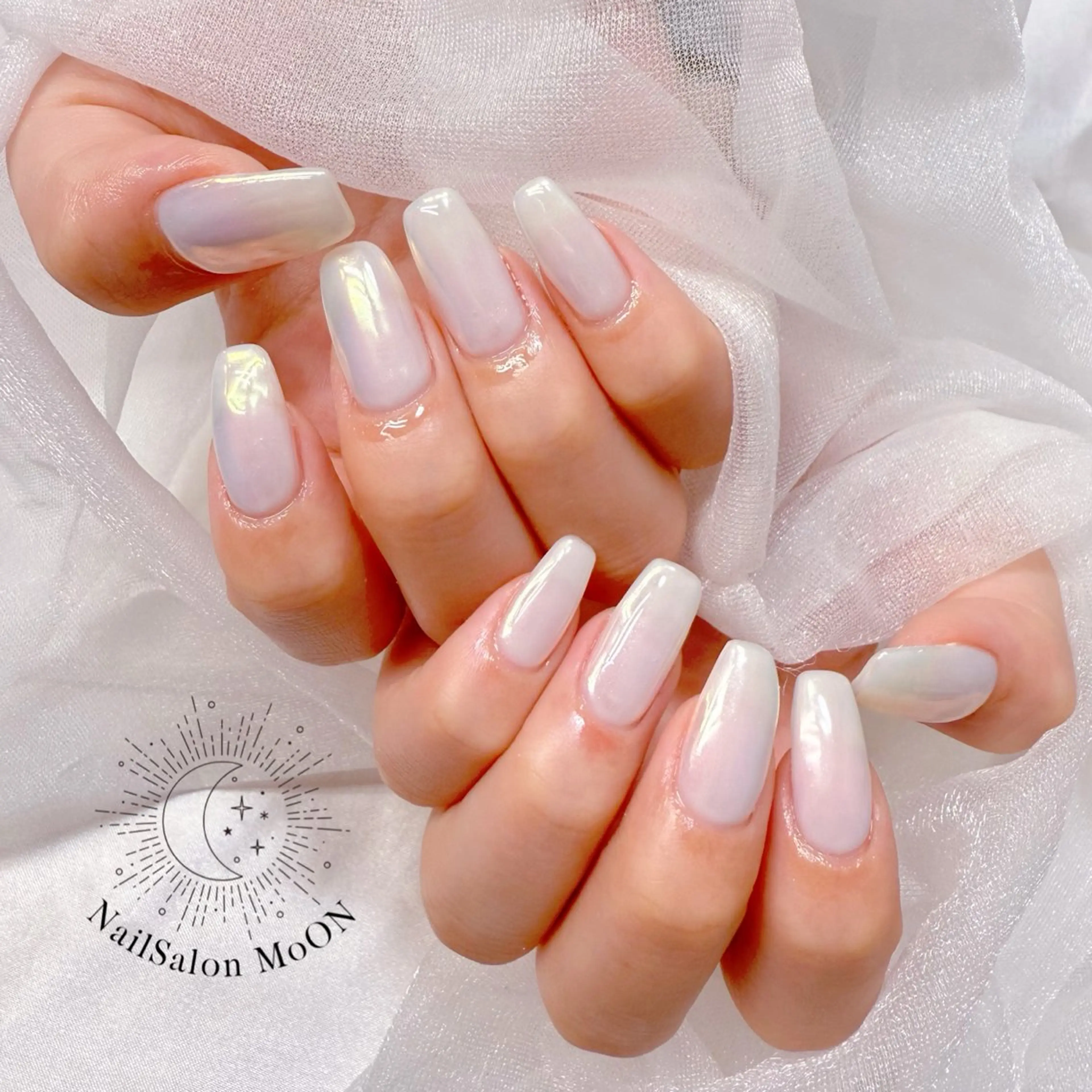 ネイル オーロラネイル ハンドネイル ハンドケア MoON...❤︎ MeGuのネイルデザイン