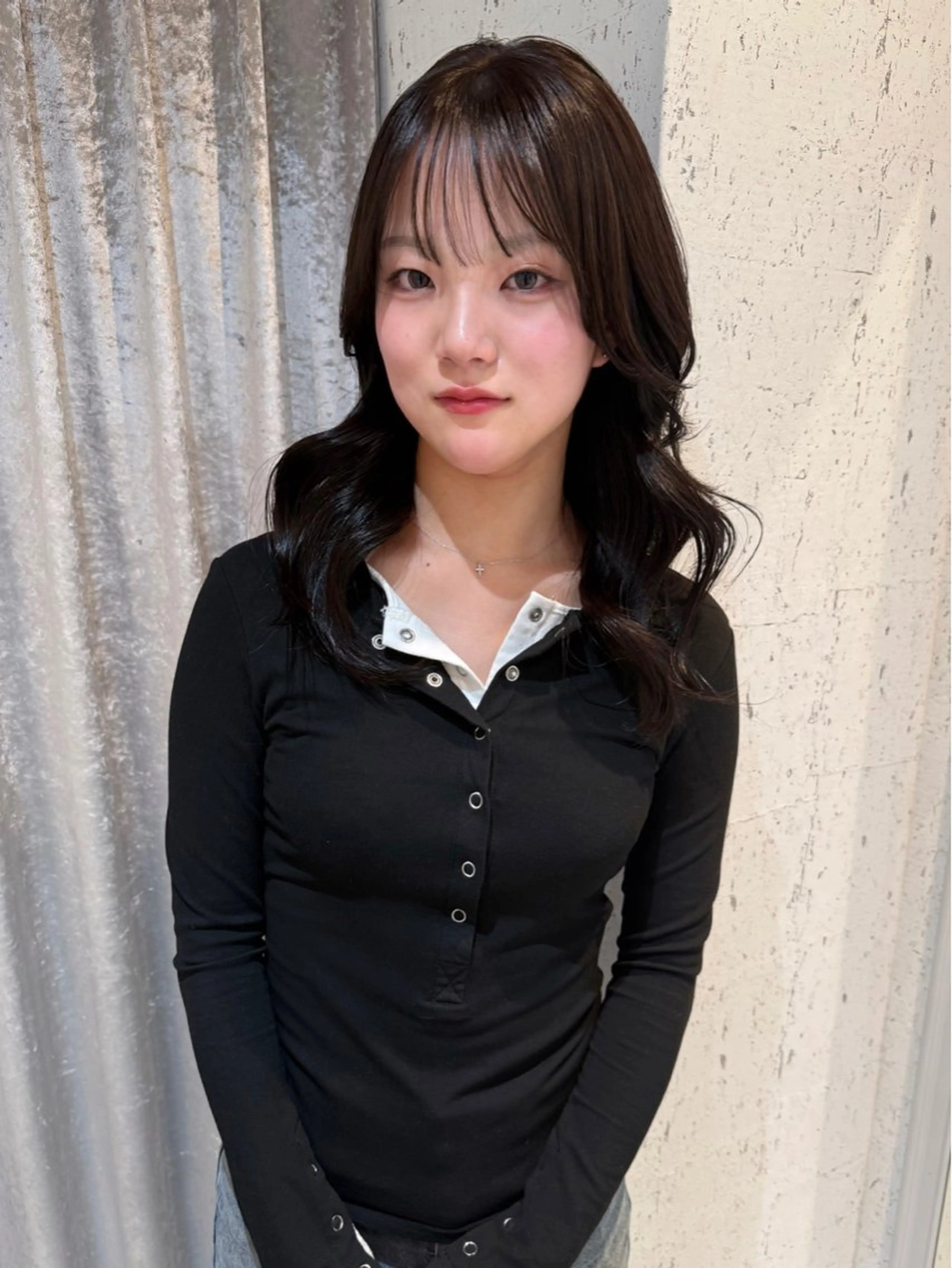 ミディアム カラー キッズ 透明感カラー カット ヘアカラー トリートメント mai / linoah˚✧のヘアスタイル