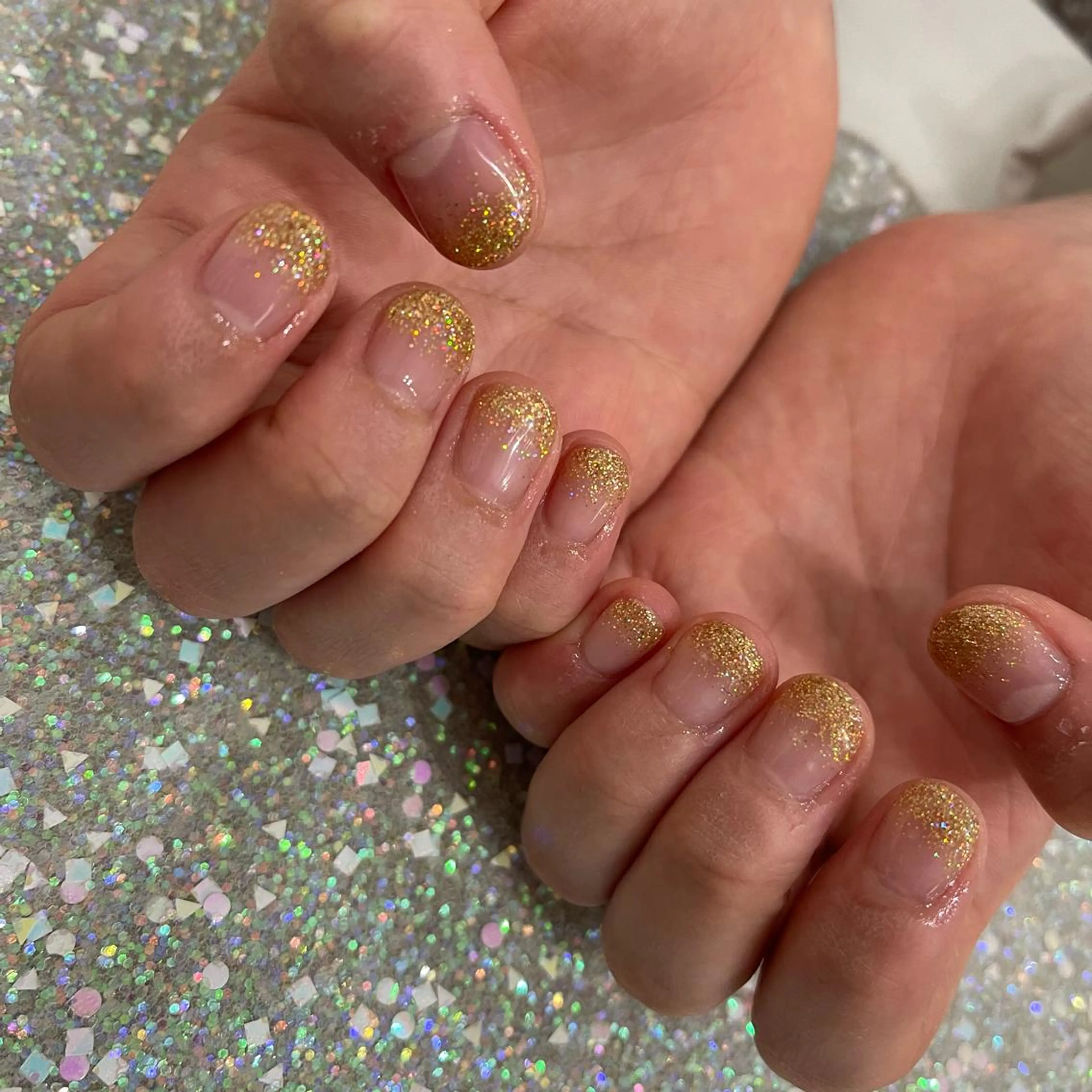 ネイル グラデーション ラメ(グリッター) ラメグラデーション Wish Nail 名古屋店所属・Wish Nail 恒川のネイルデザイン