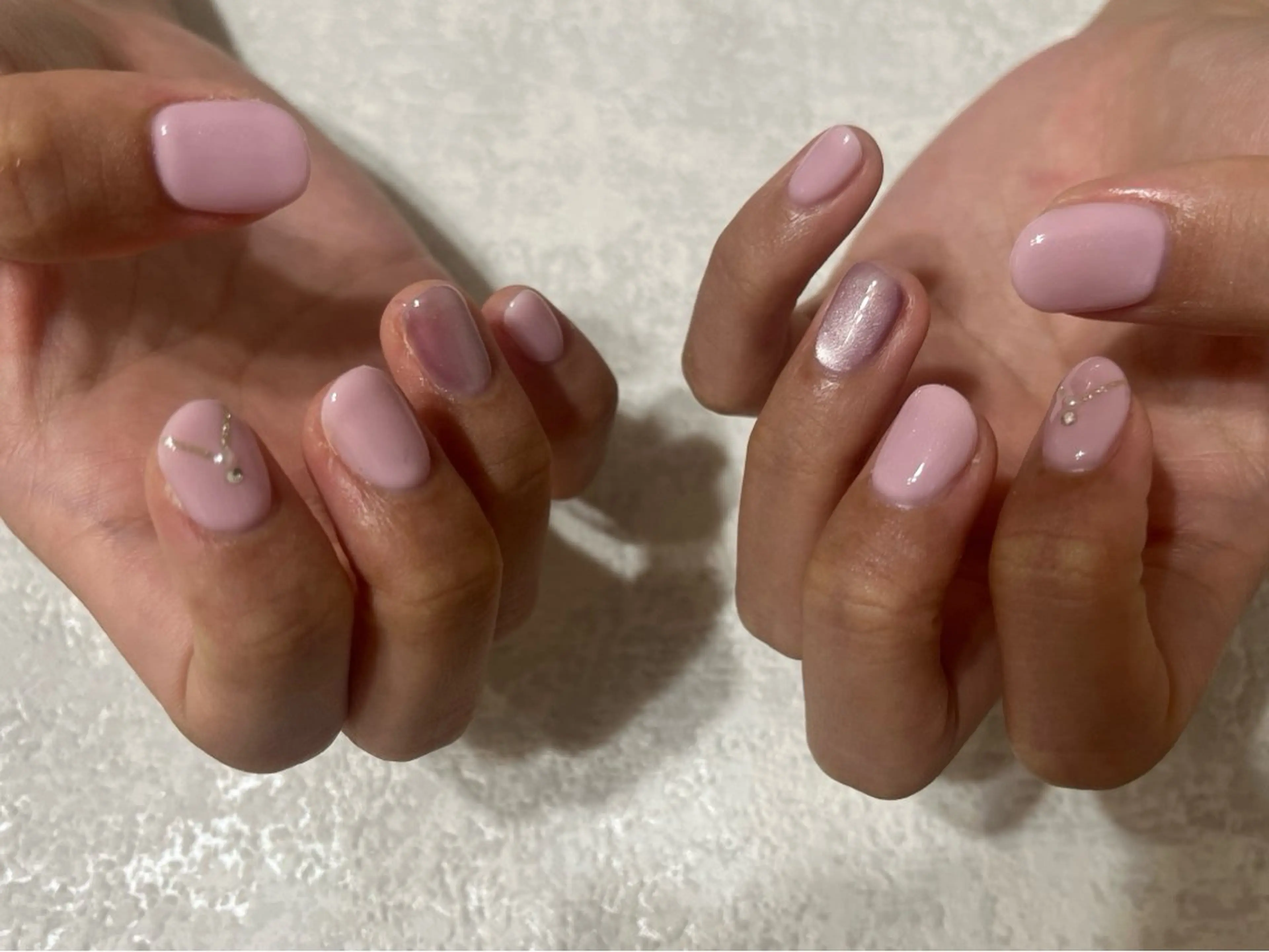 ネイル オーロラネイル フットネイル フレンチネイル ジェルネイル 韓国ネイル kikinail 溝の口のネイルデザイン