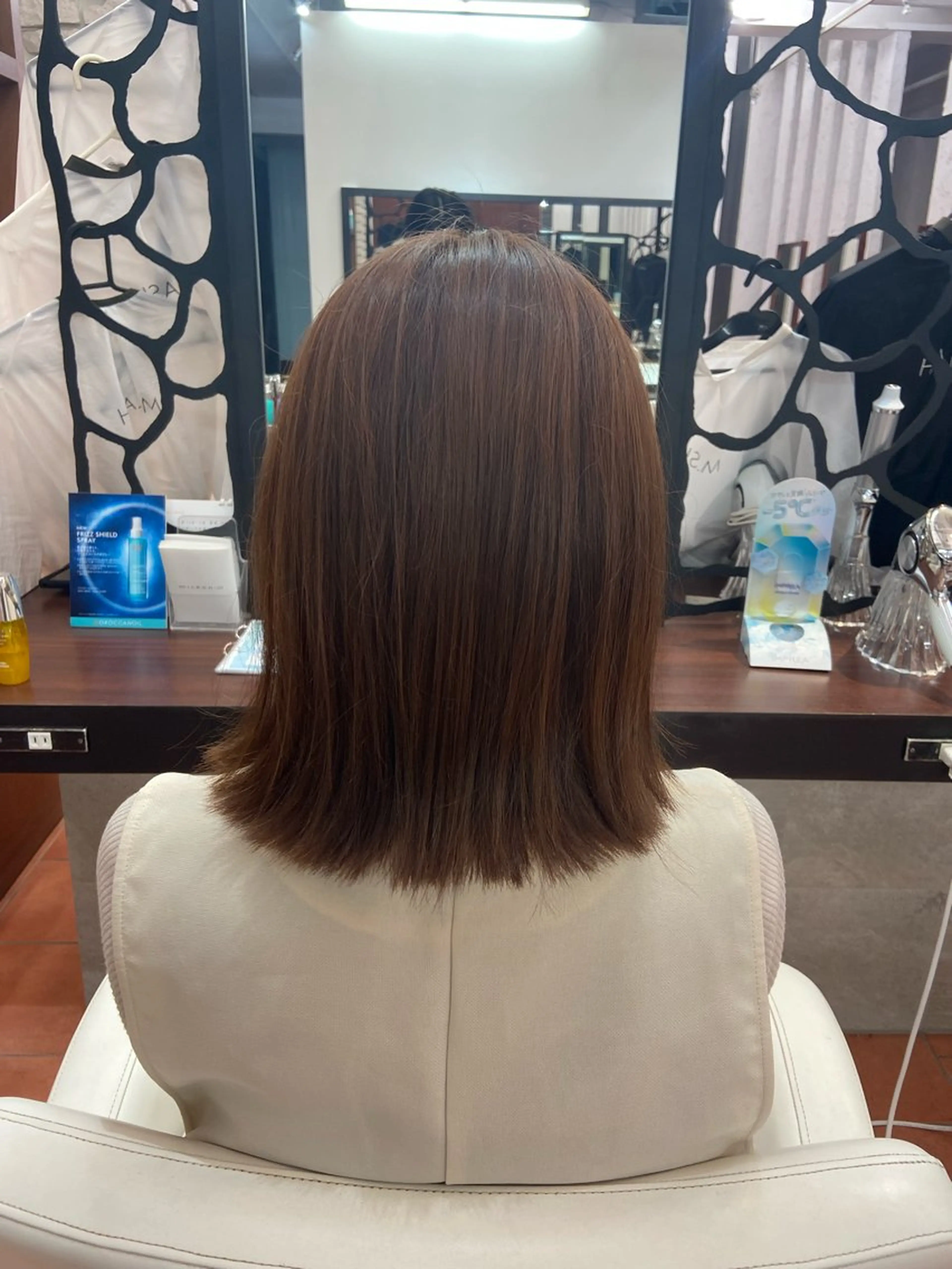 ミディアム カラー 透明感✨️艶カラー 井戸大喜のヘアスタイル