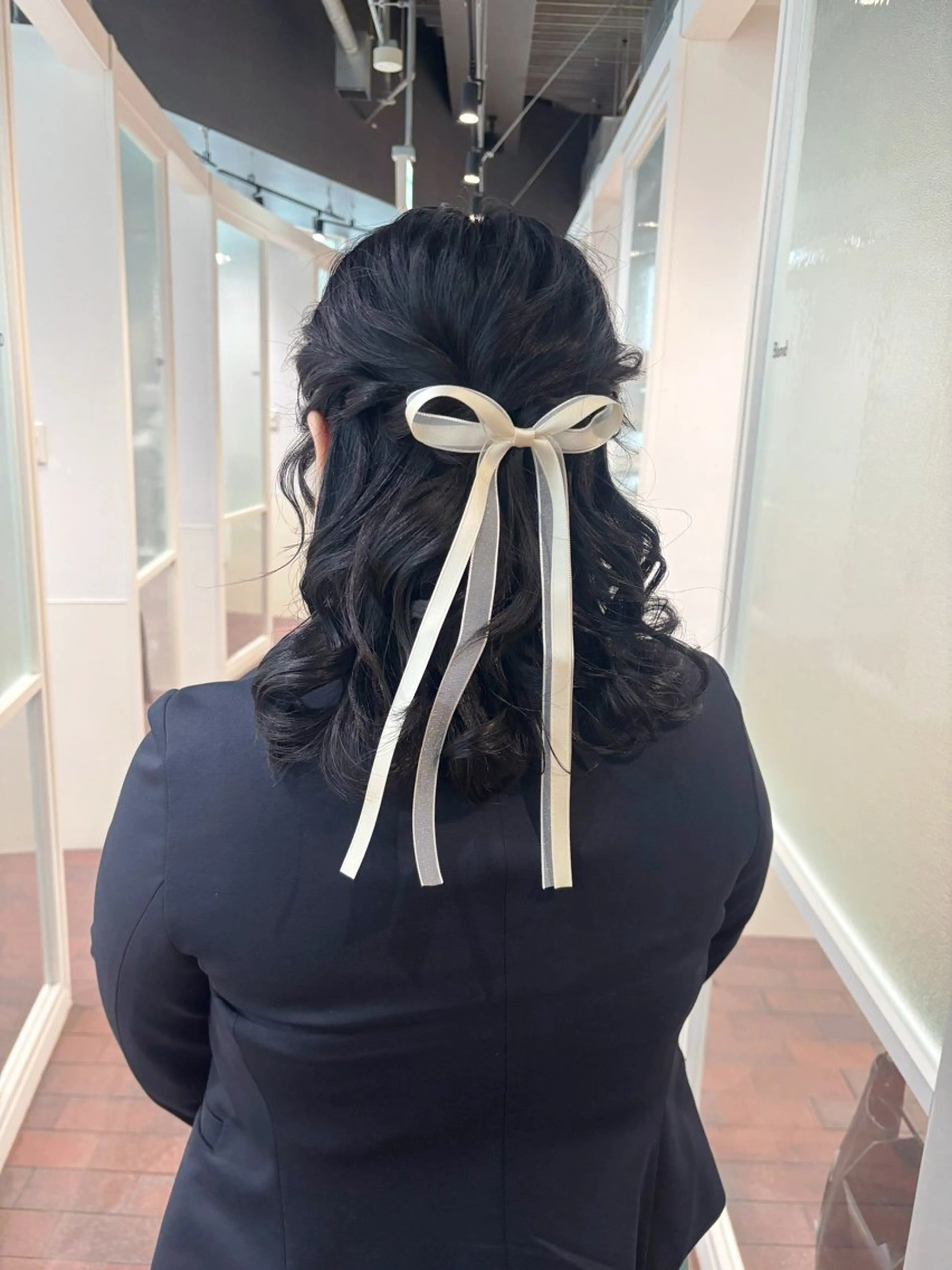 セミロング ヘアアレンジ ハーフアップ ヘアセット ショート／ミニボブ マンツーマン/マユコのヘアスタイル