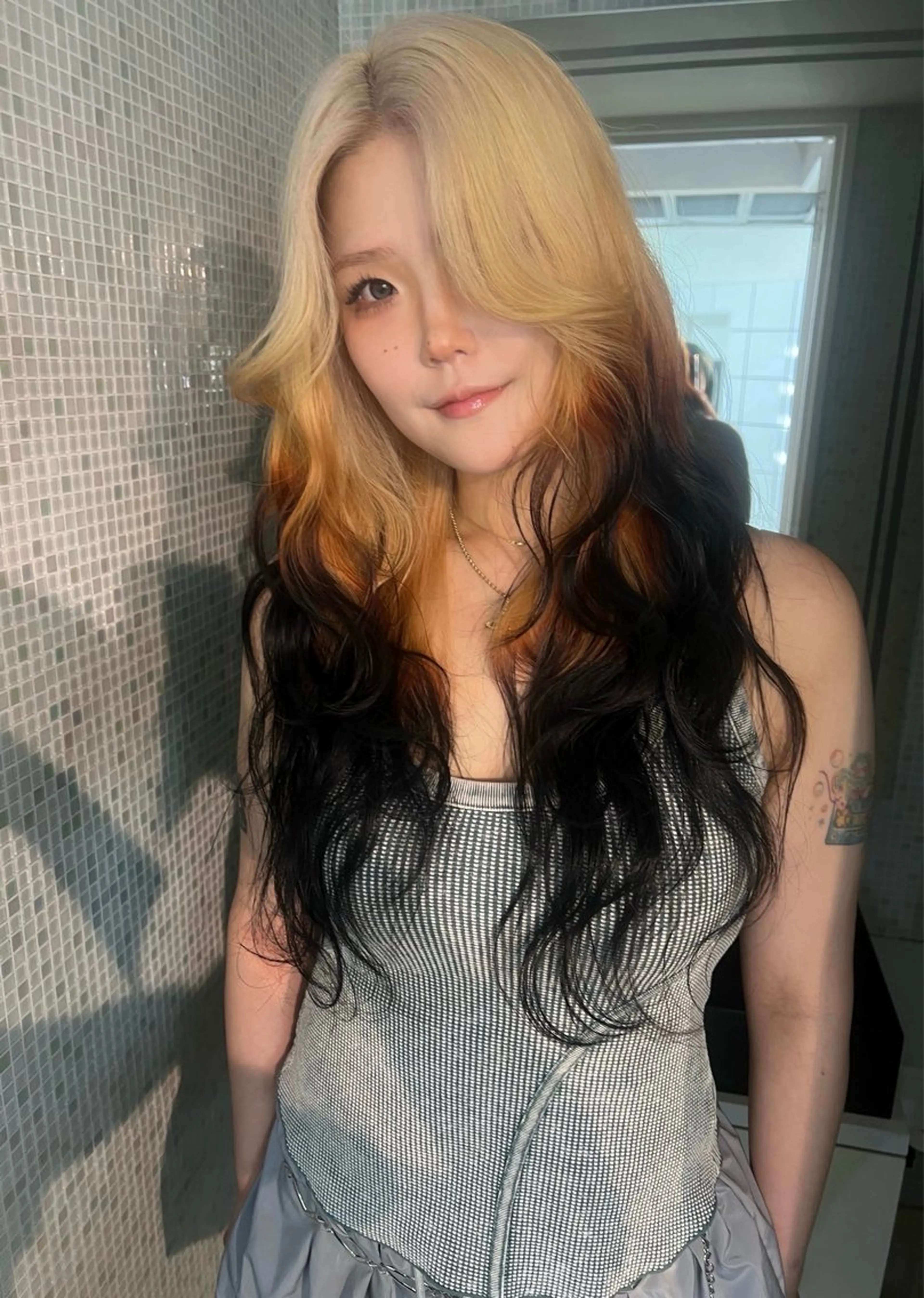 ロング ヘアカラー トリートメント 🎀ハイトーン カラー/宮澤 希🎀のヘアスタイル