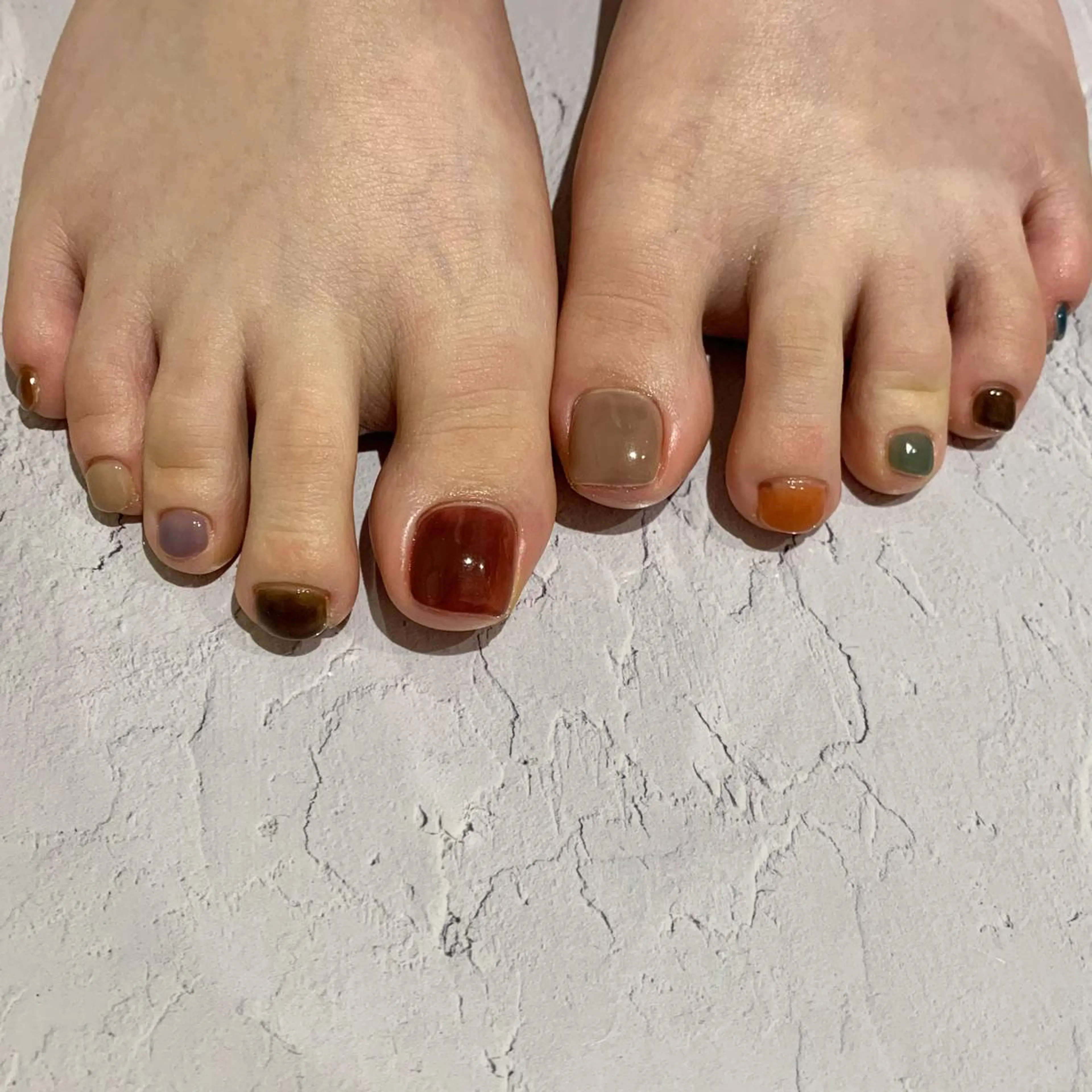 ネイル フットネイル 鈴木 まゆのネイルデザイン