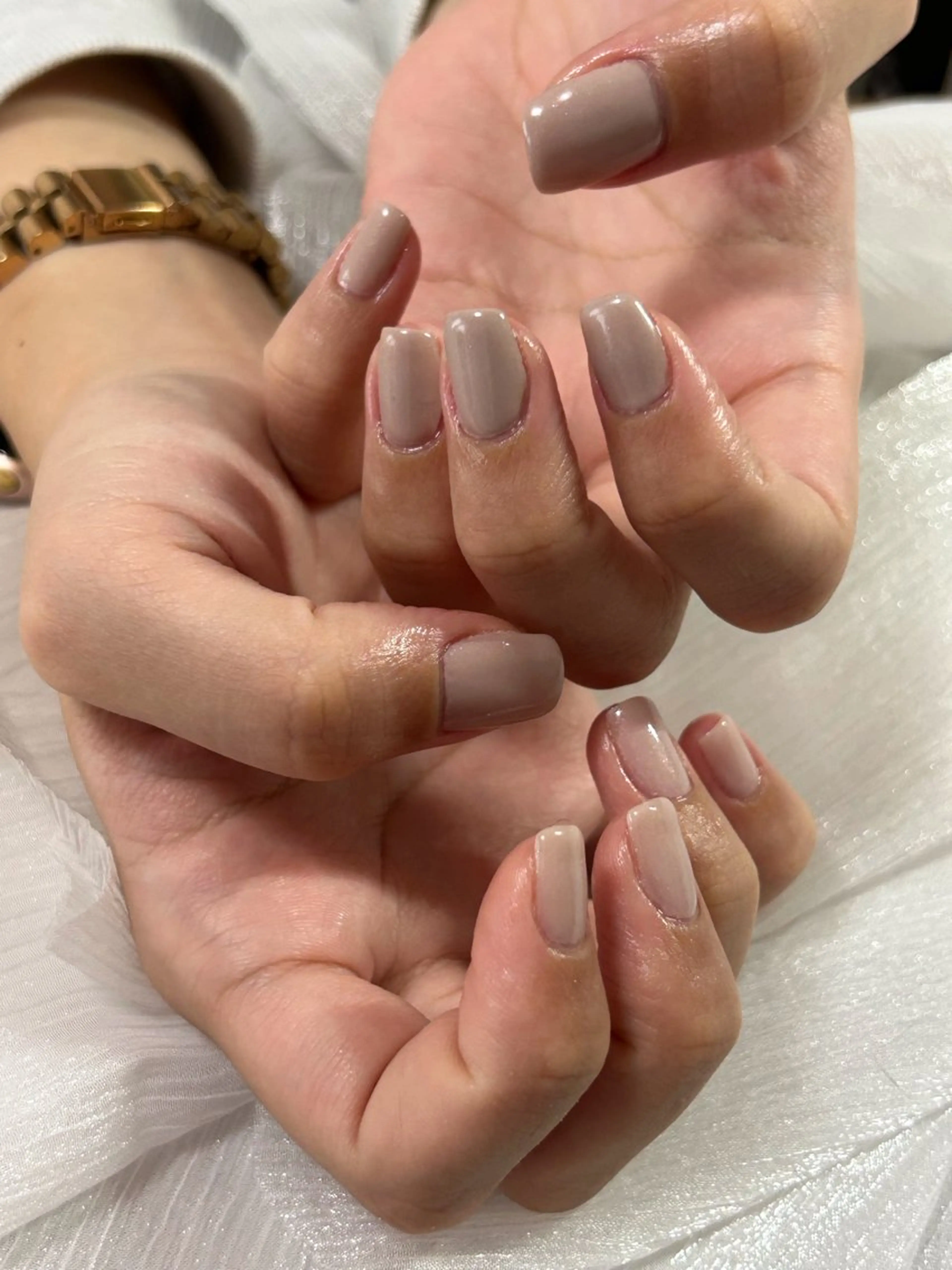 ネイル オーロラネイル フットネイル フレンチネイル ジェルネイル ラメ(グリッター) ハンドネイル Mogu nail 二子玉川のネイルデザイン