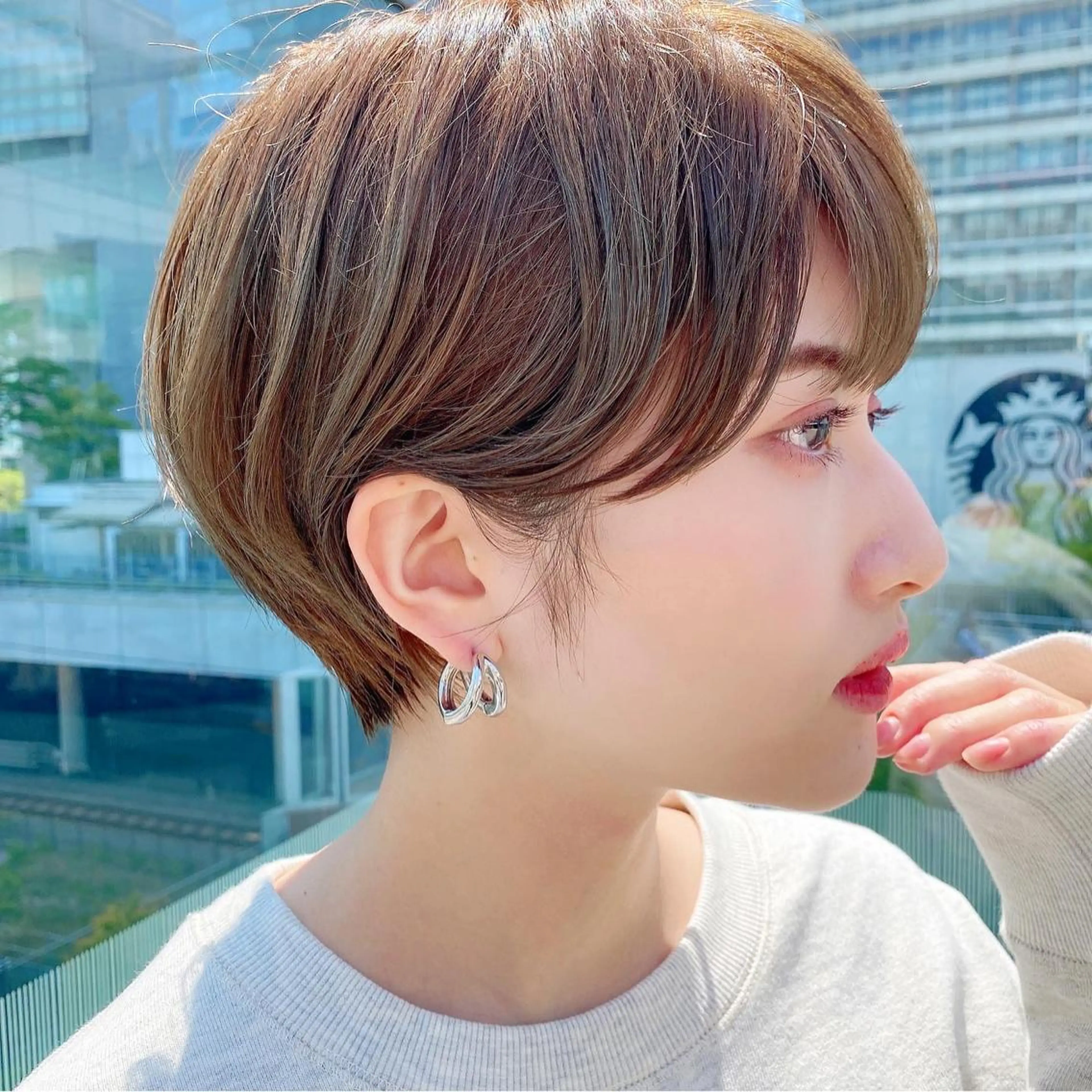 ショート カラー 女性が憧れる ショート/角田愛和のヘアスタイル