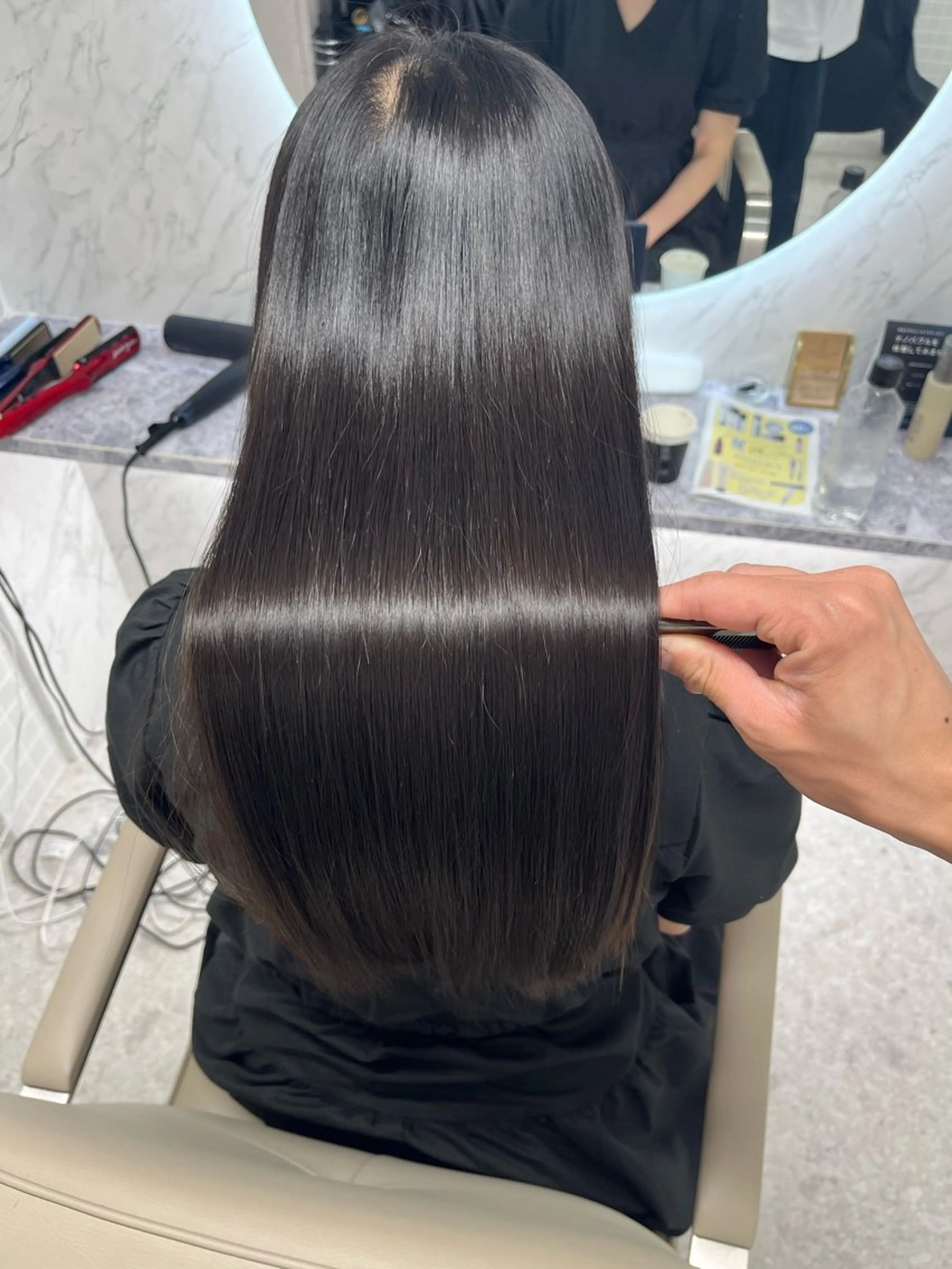 ロング カット 縮毛矯正 トリートメント 完全個室サロンANGELICA LABOspa&treatment所属・ミヤケヒロト/ボブ/ 縮毛矯正/髪質改善のヘアスタイル